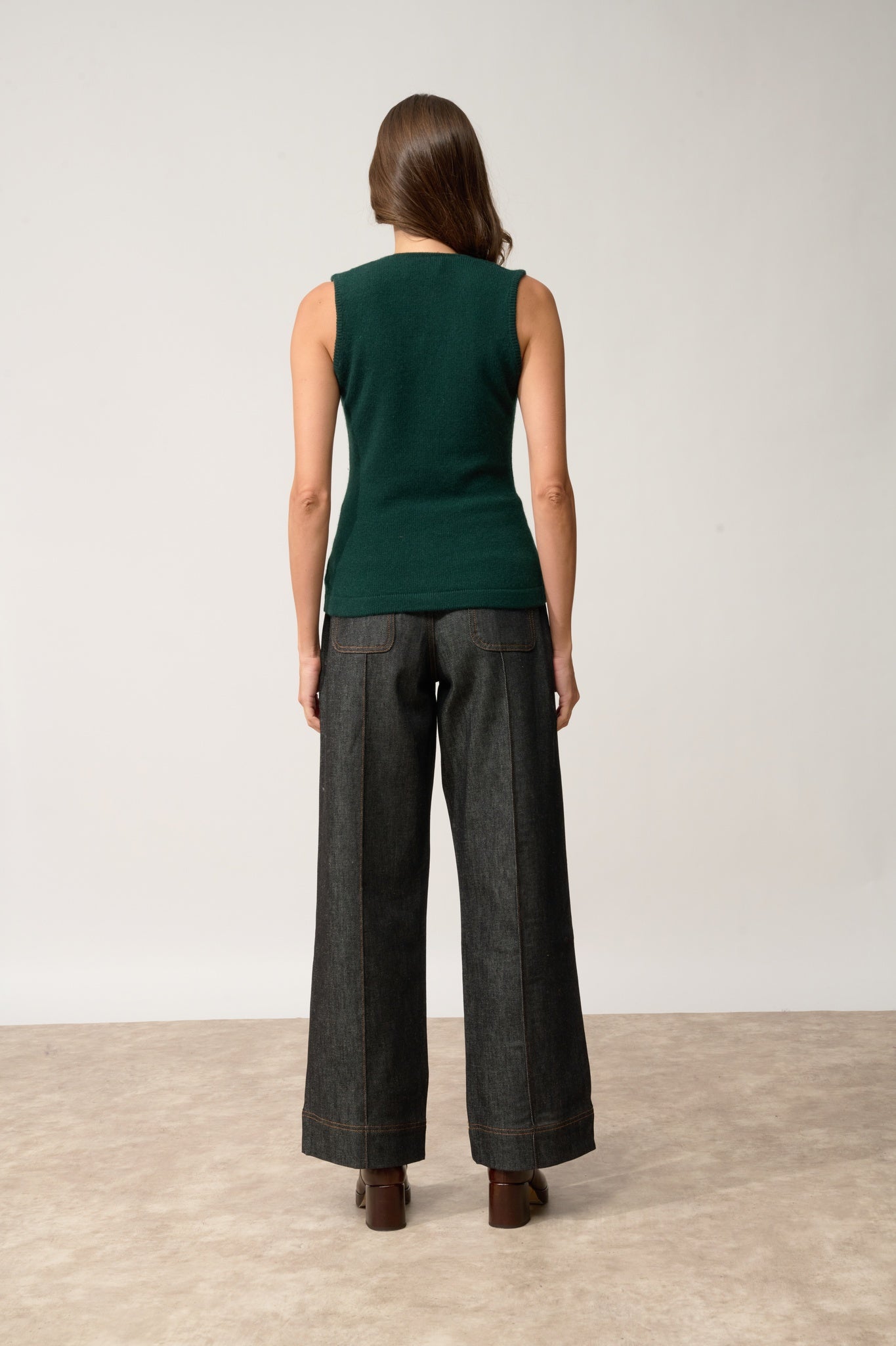 STEFAN cardigan col v cyprès