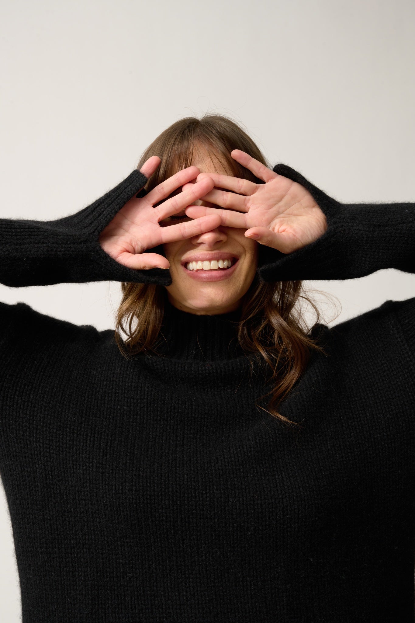 SULLANA pull col montant noir