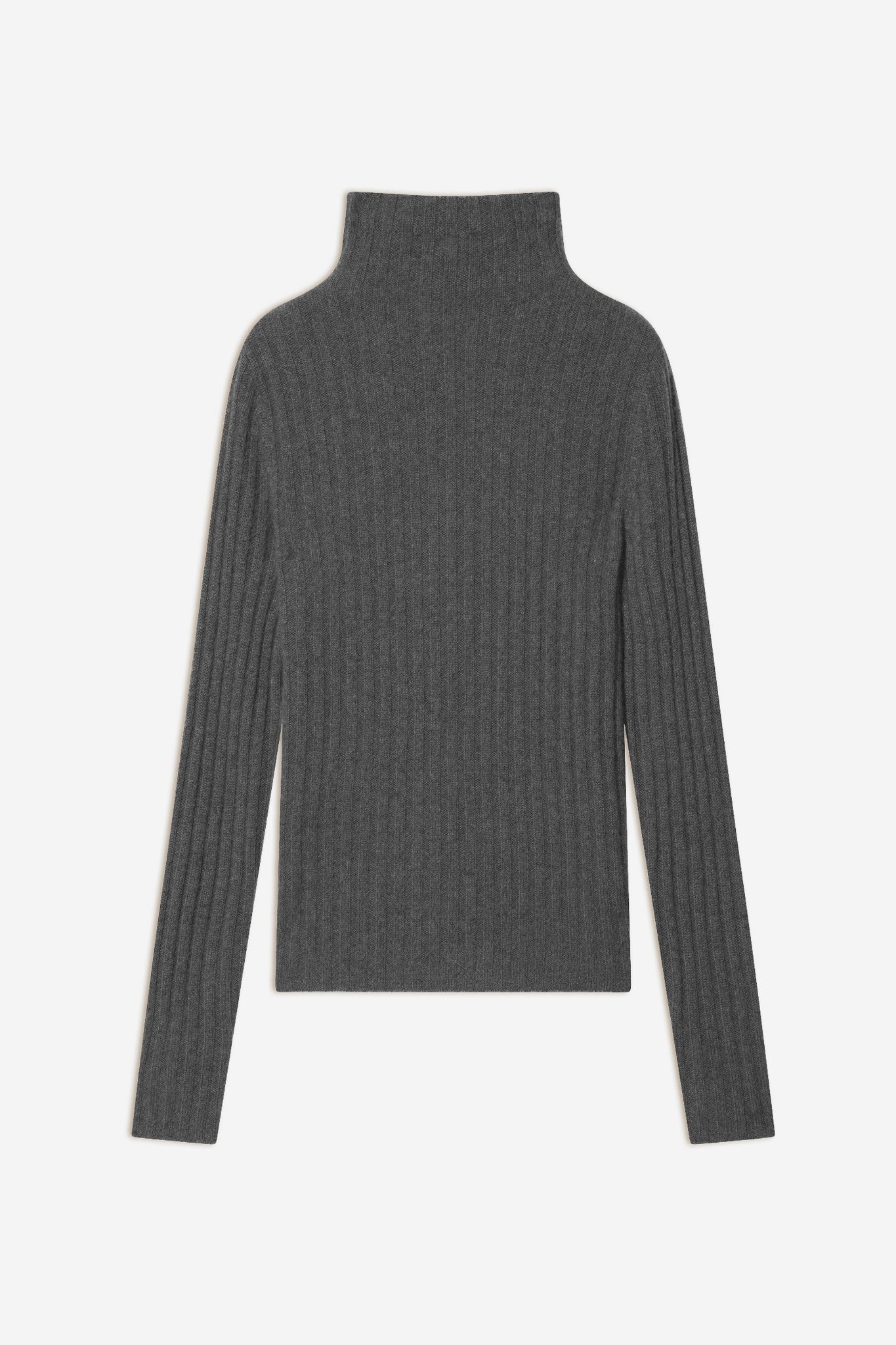 sunneva pull col montant anthracite chiné