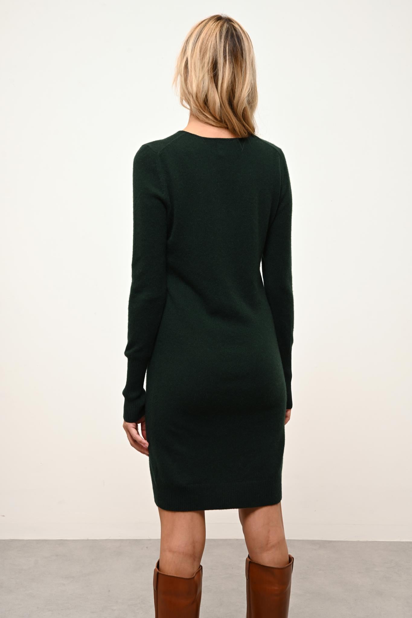 SUSAN round-neck cypress dress
