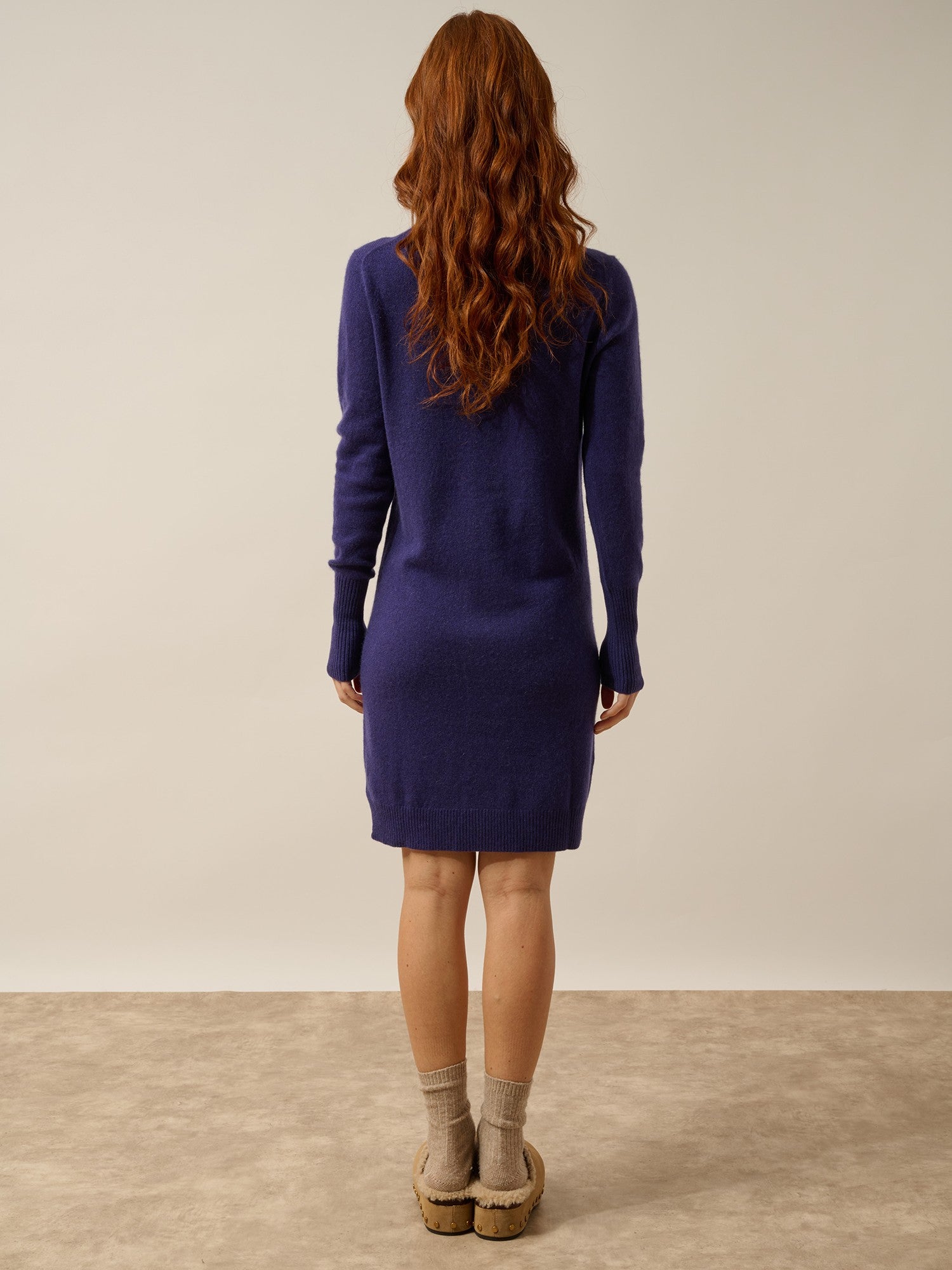 susan robe col rond purple