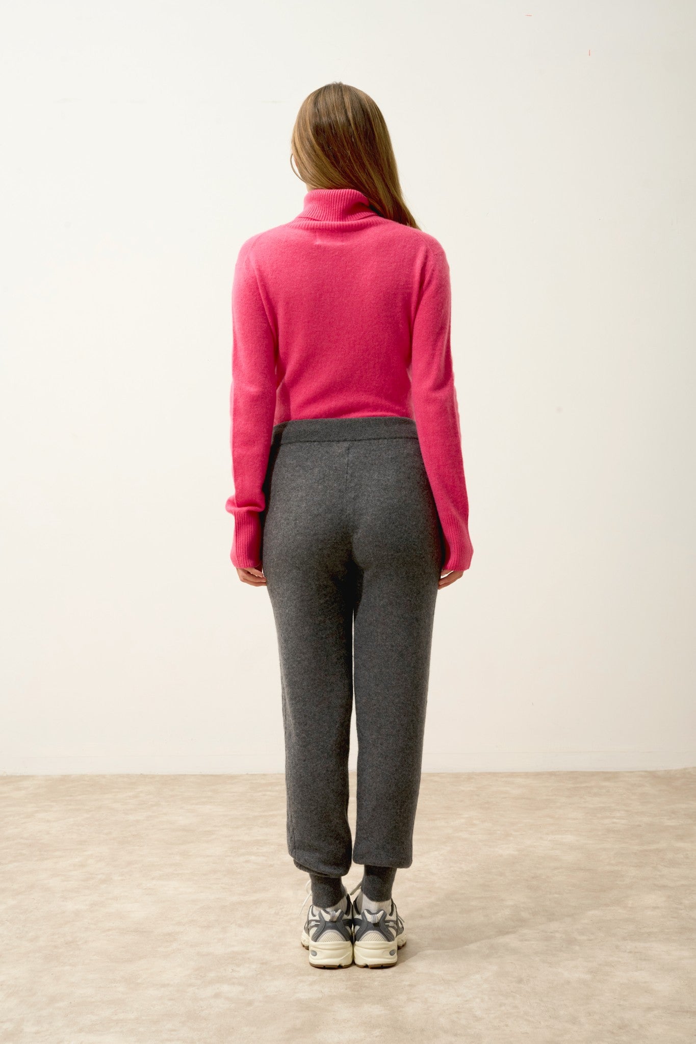 talia jogging anthracite chiné 100% cachemire