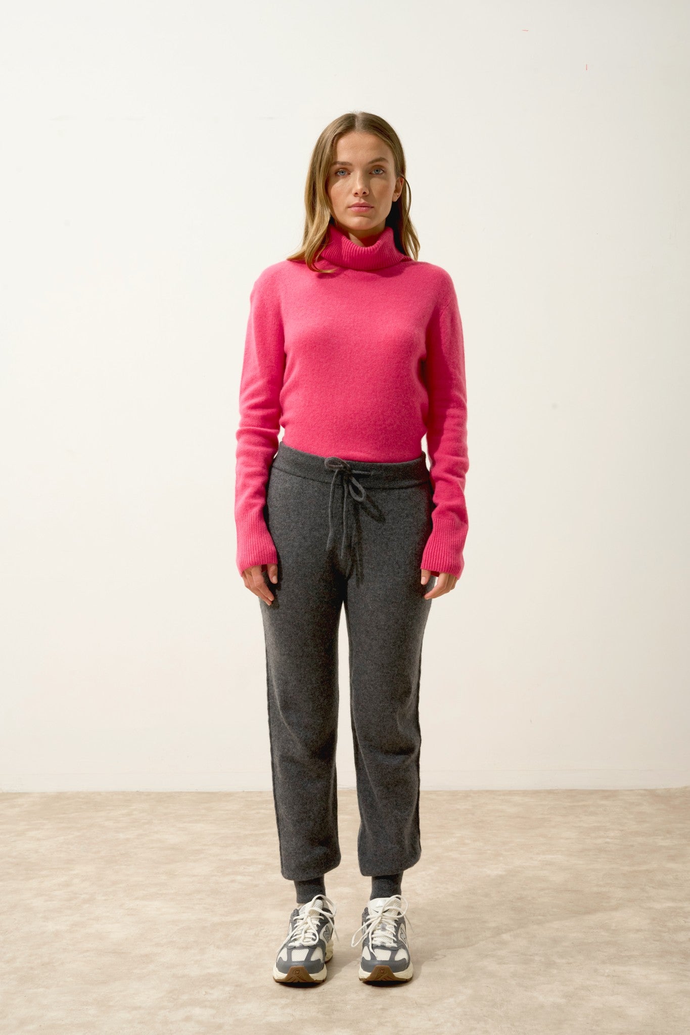 talia jogging anthracite chiné 100% cachemire