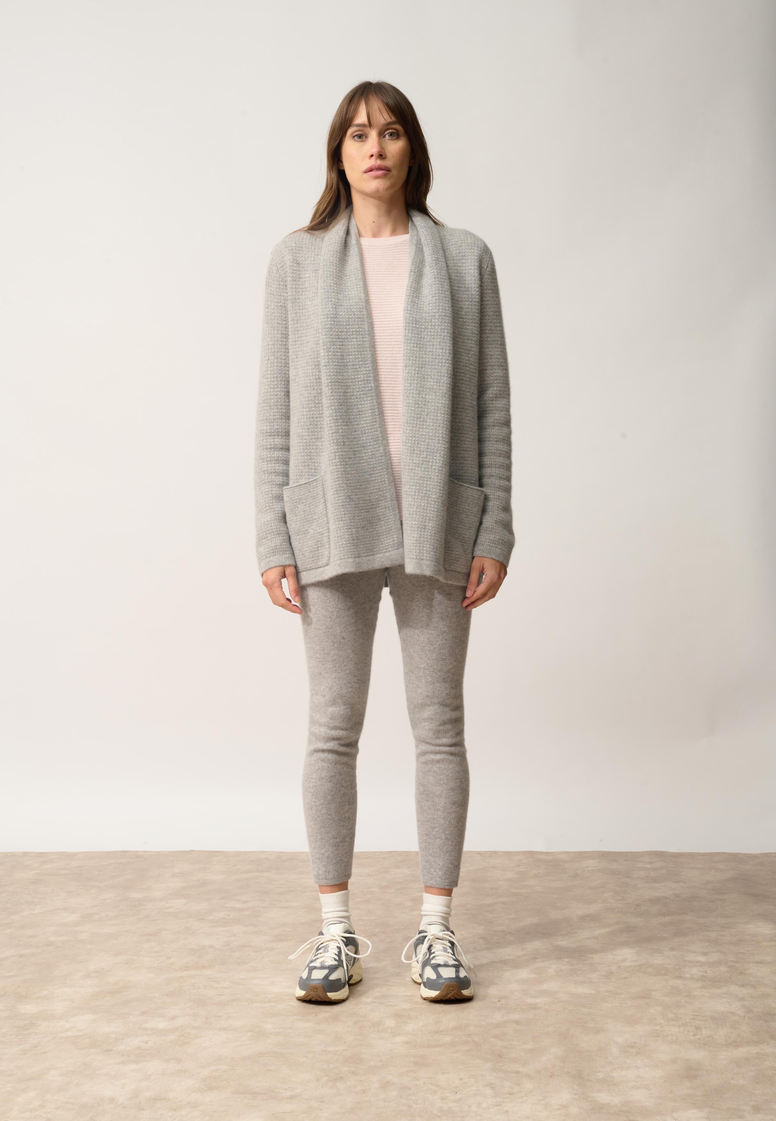 TARAPOTO shawl-collared mottled cloud jacket