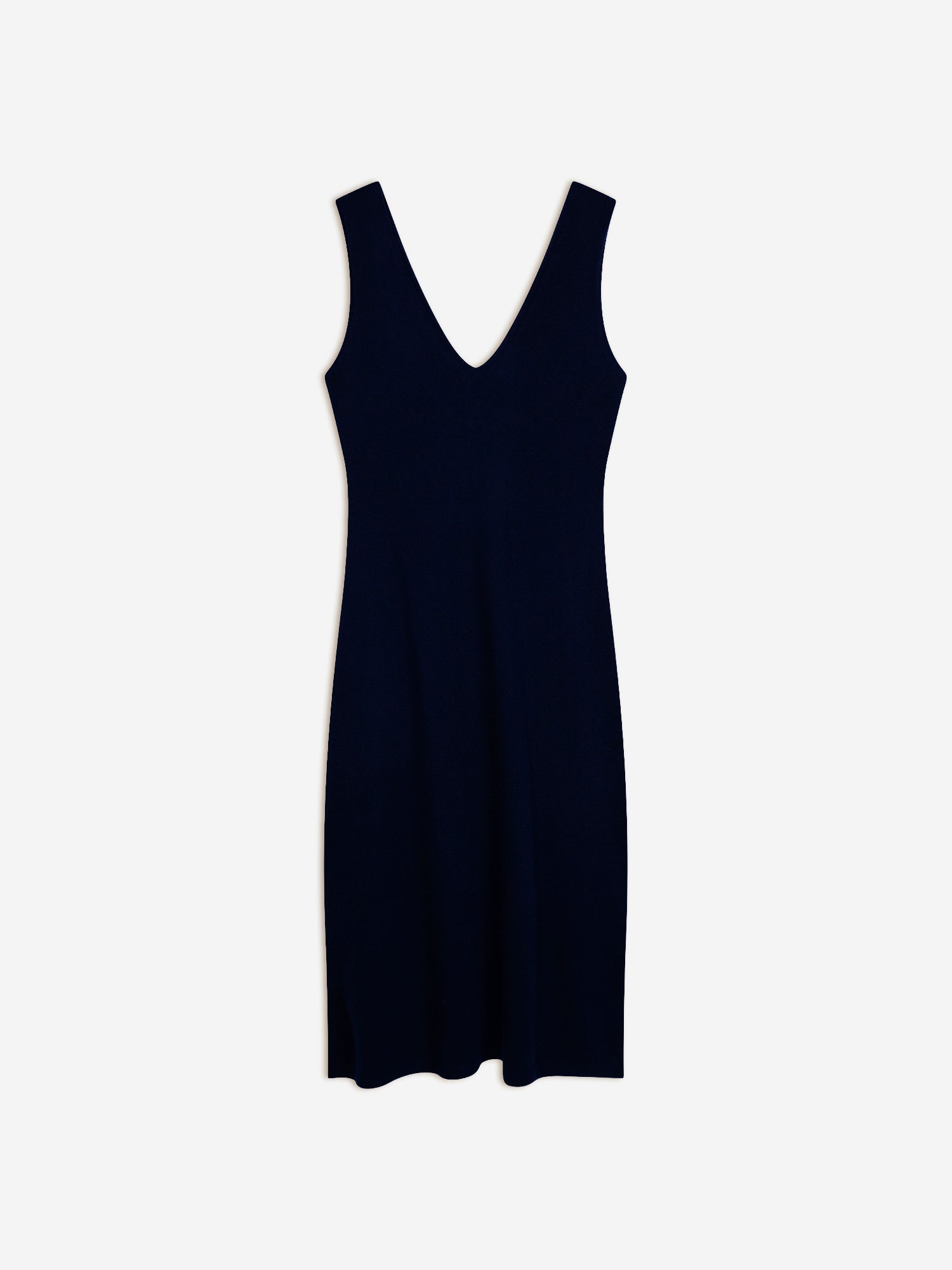 TESSA robe col v devant et dos sans manches navy