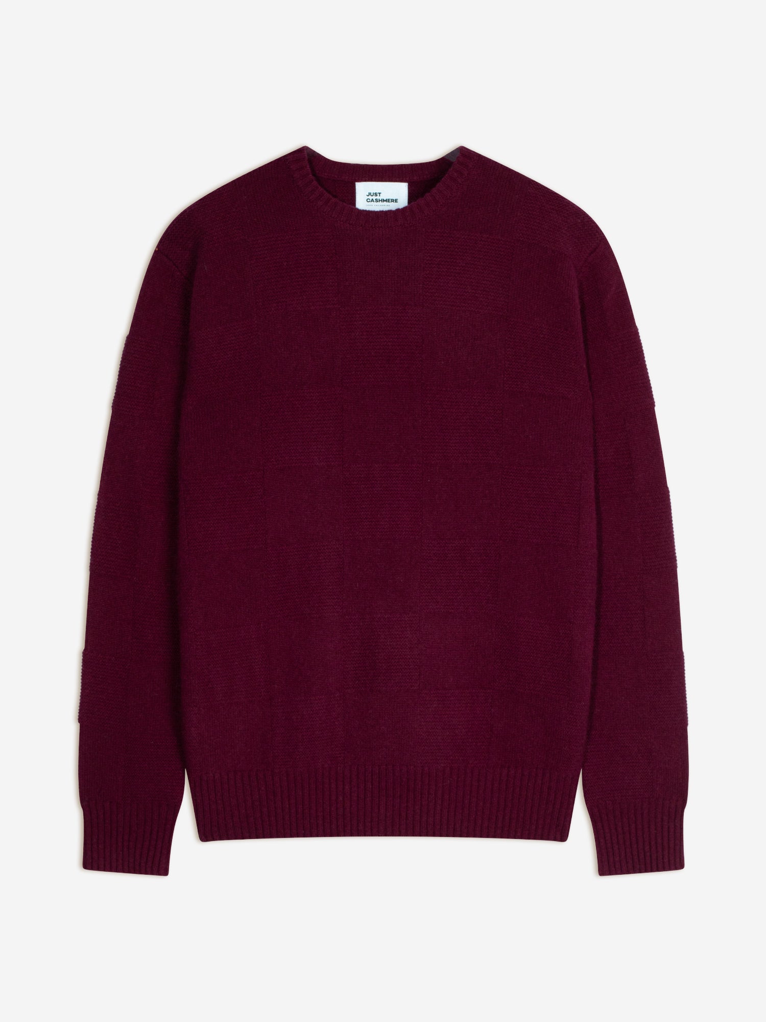 THALEN burgundy 4-ply round neck sweater