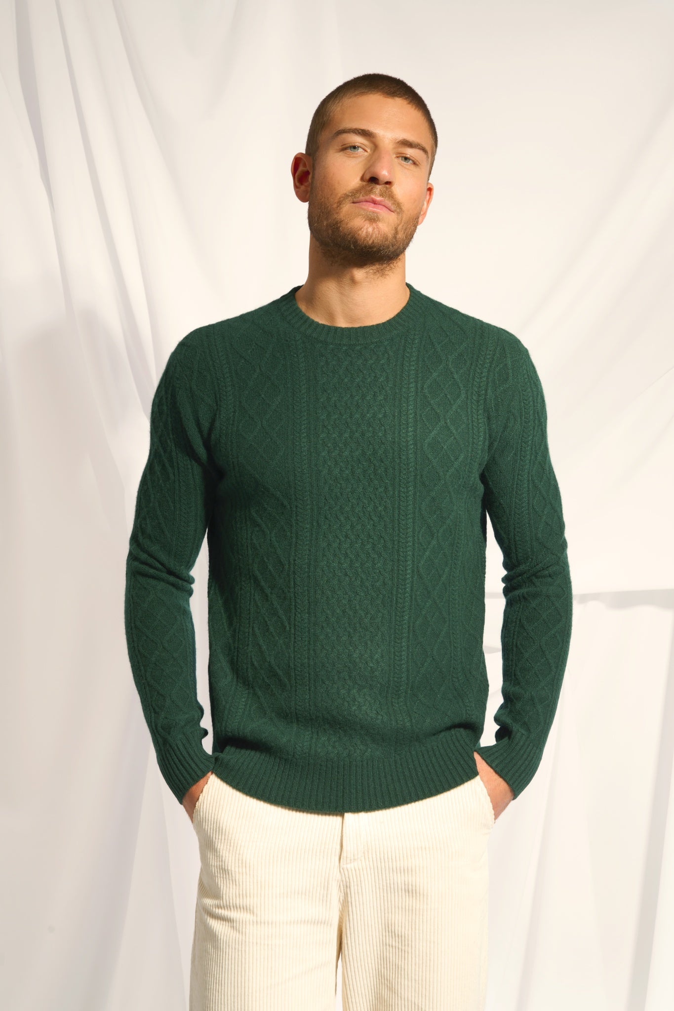 THURID pull col rond cyprès