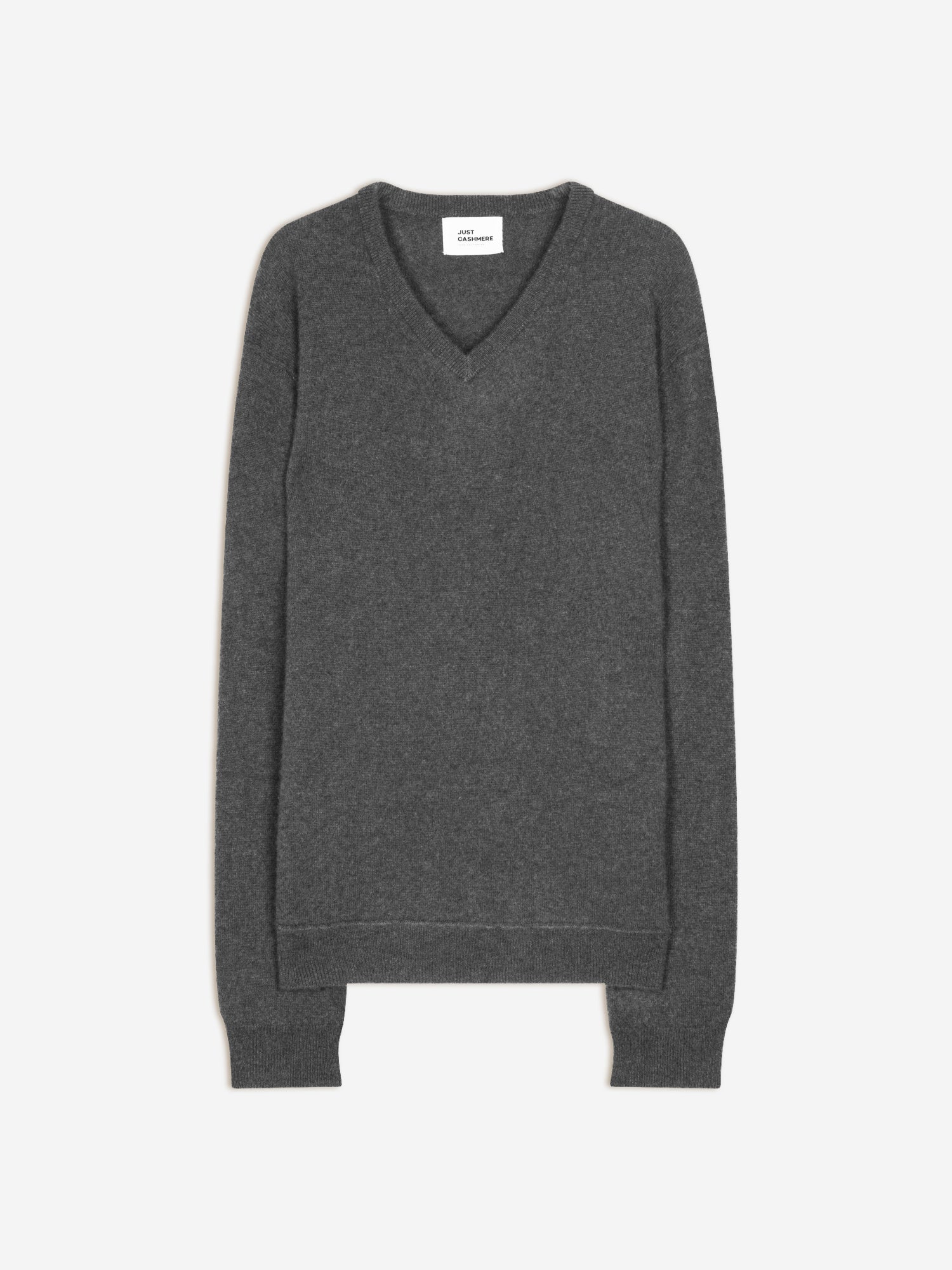 TOM v-neck sweater anthracite mottled