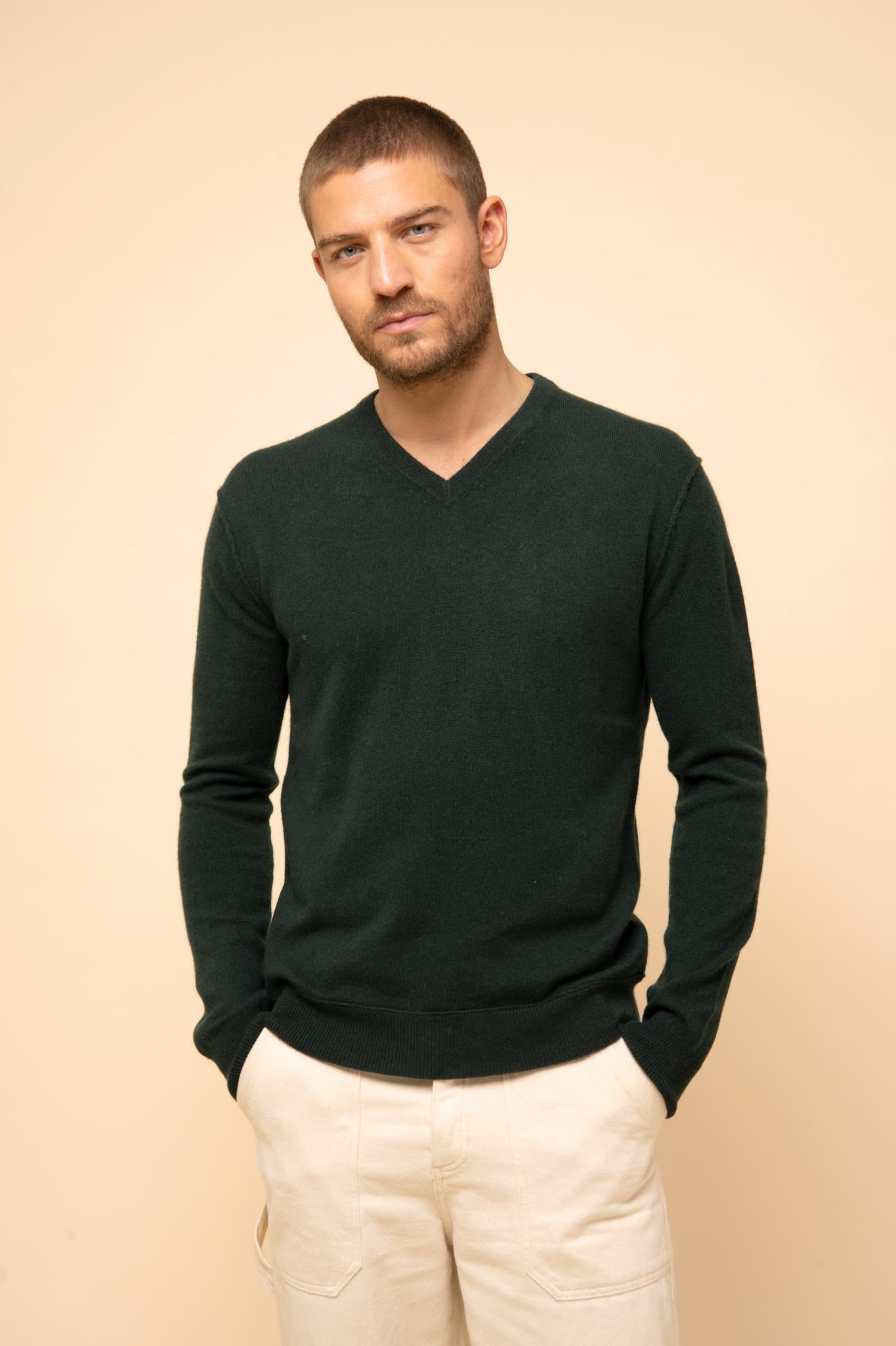 TOM v-neck sweater cypress