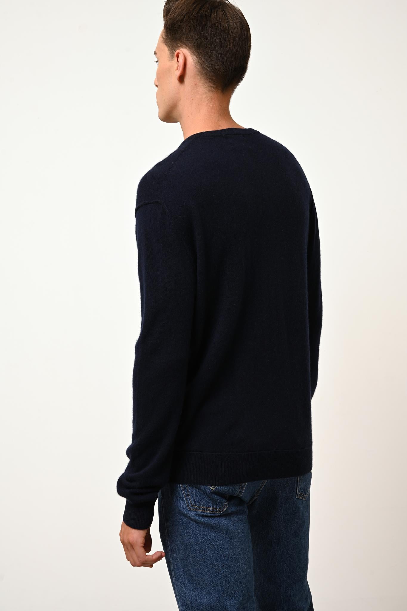 TOM v-neck sweater navy