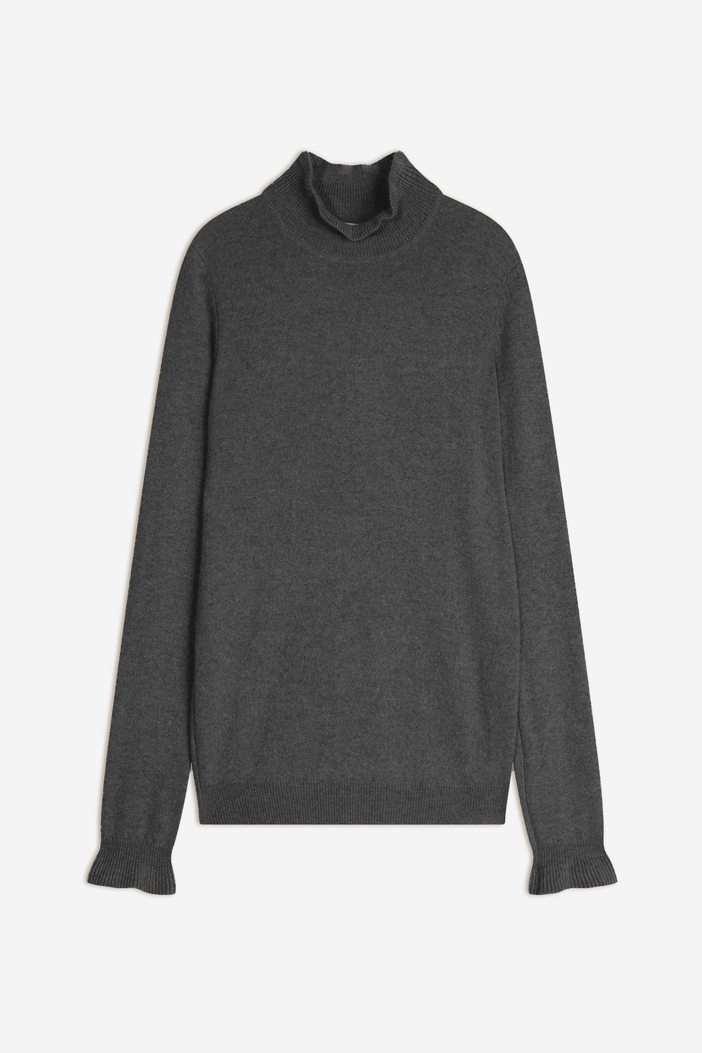 trila pull col montant anthracite chiné