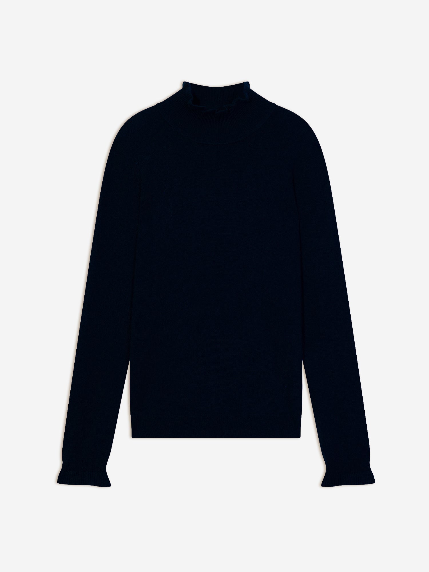 TRILA pull col montant navy
