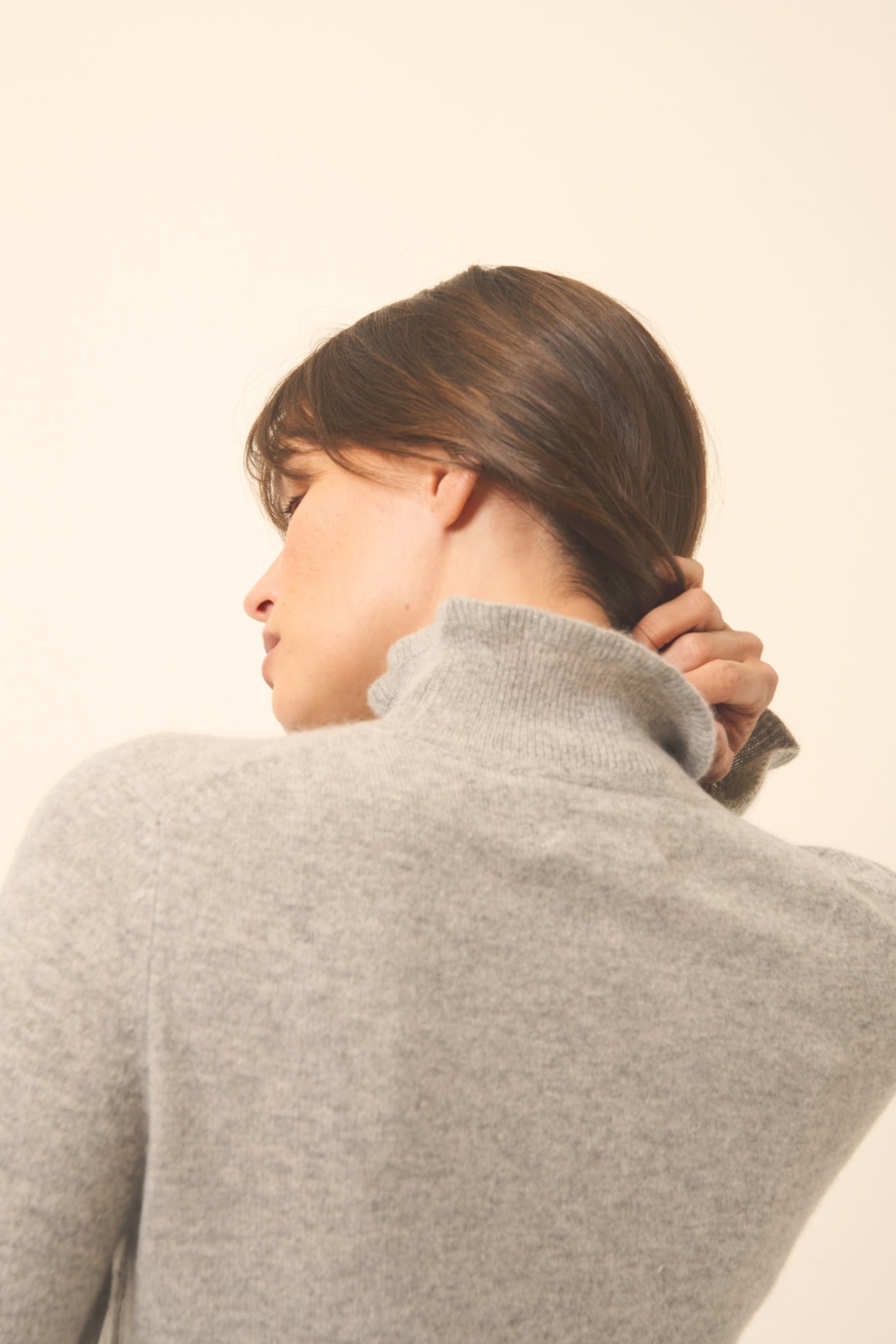 TRILA pull col montant nuage chiné