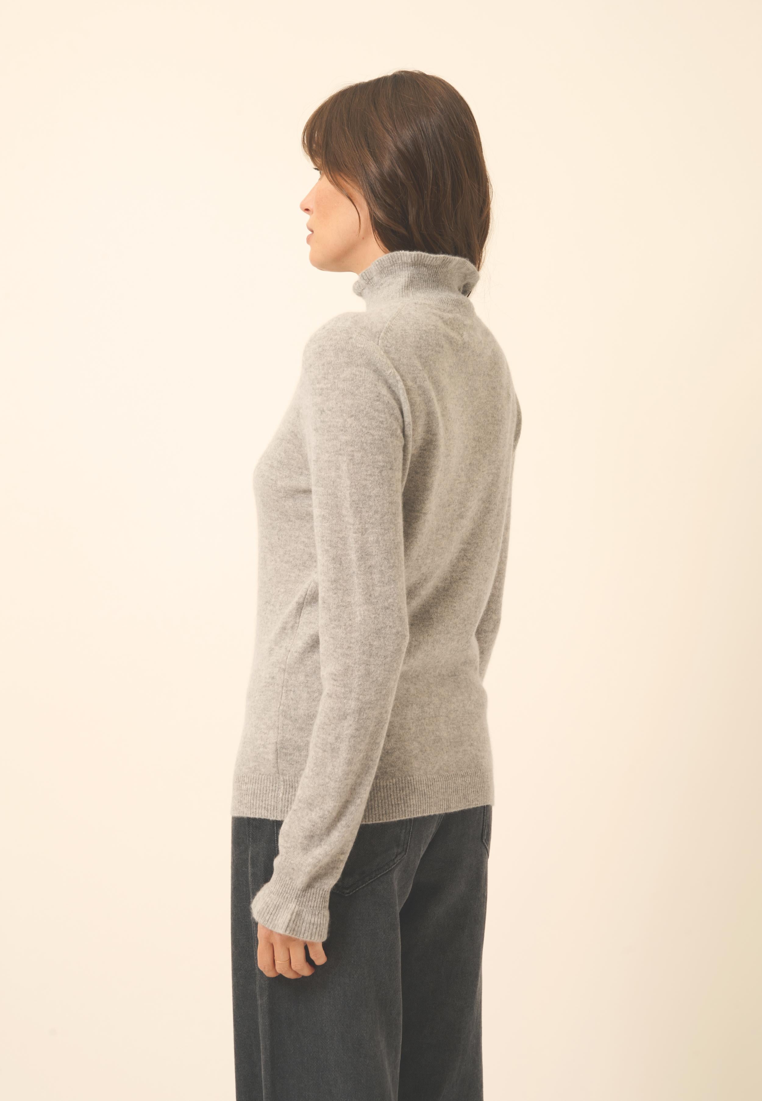 TRILA pull col montant nuage chiné