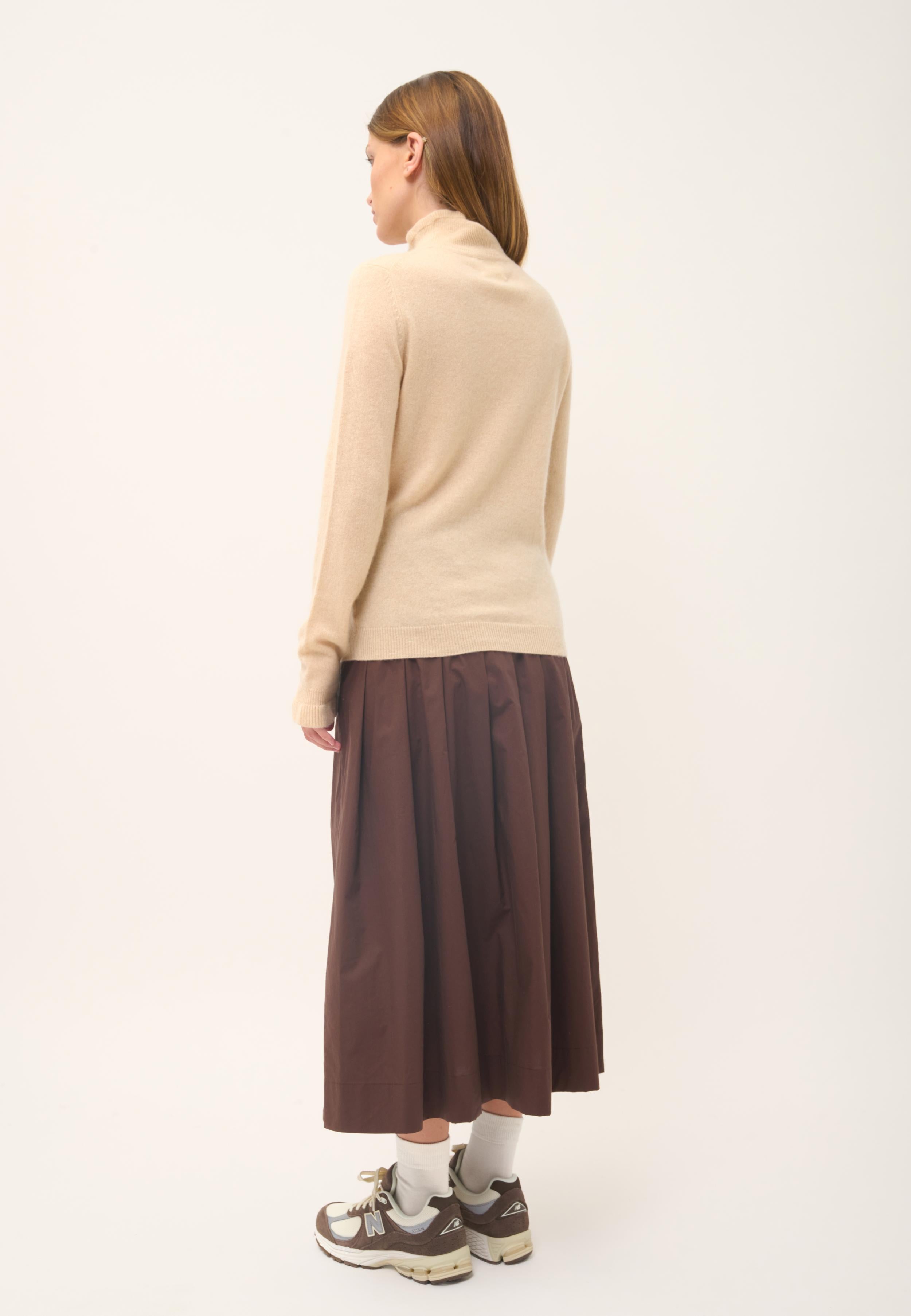 TRILA pull col montant sable