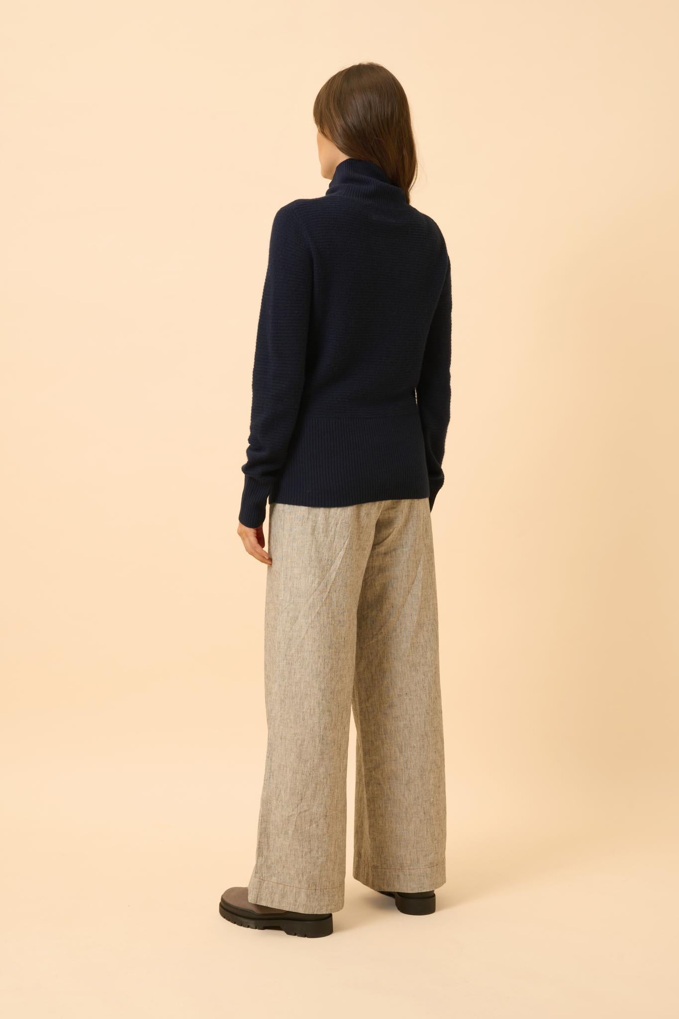 UDNY pull col roulé navy