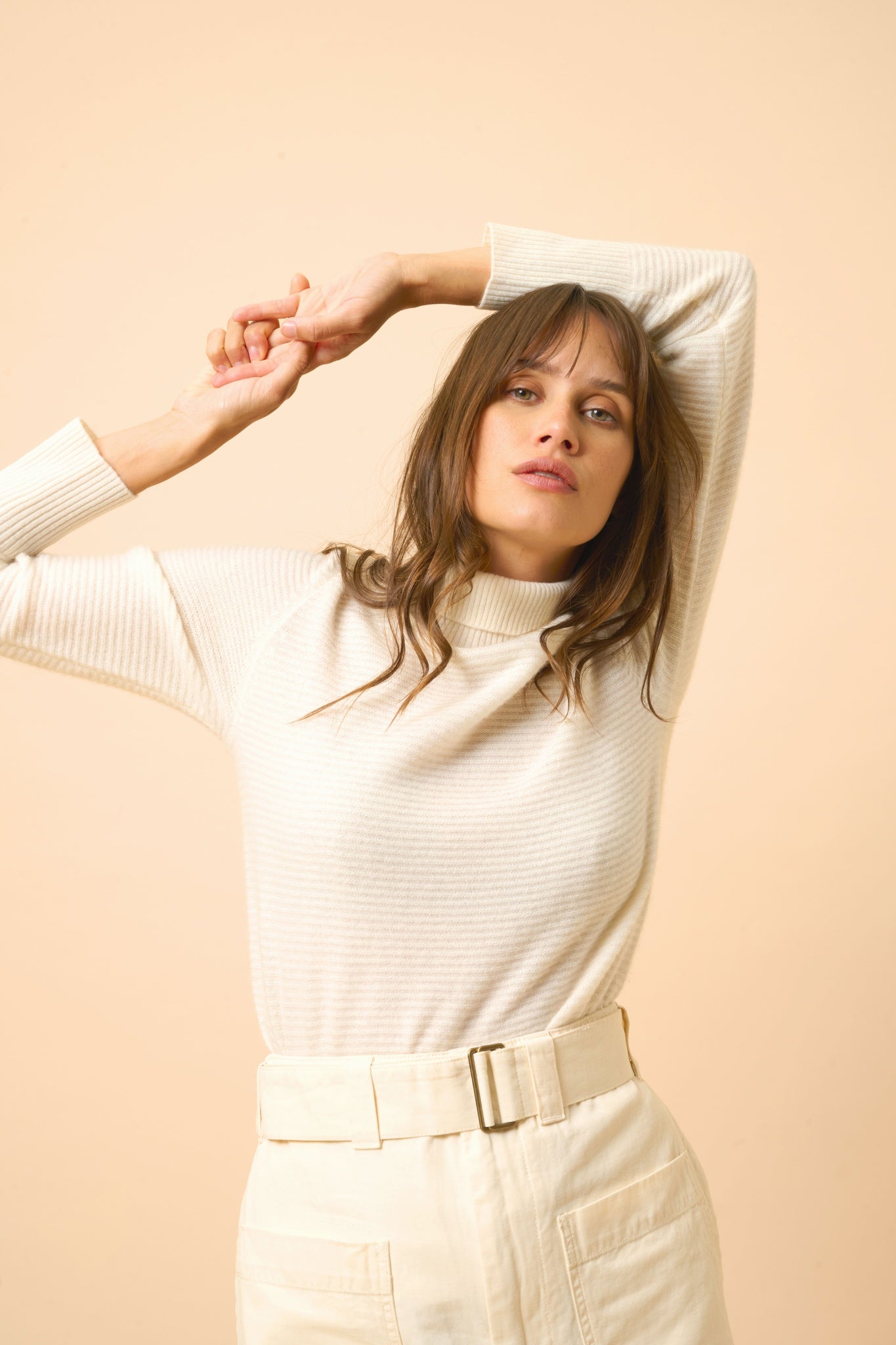 UDNY snow turtleneck sweater