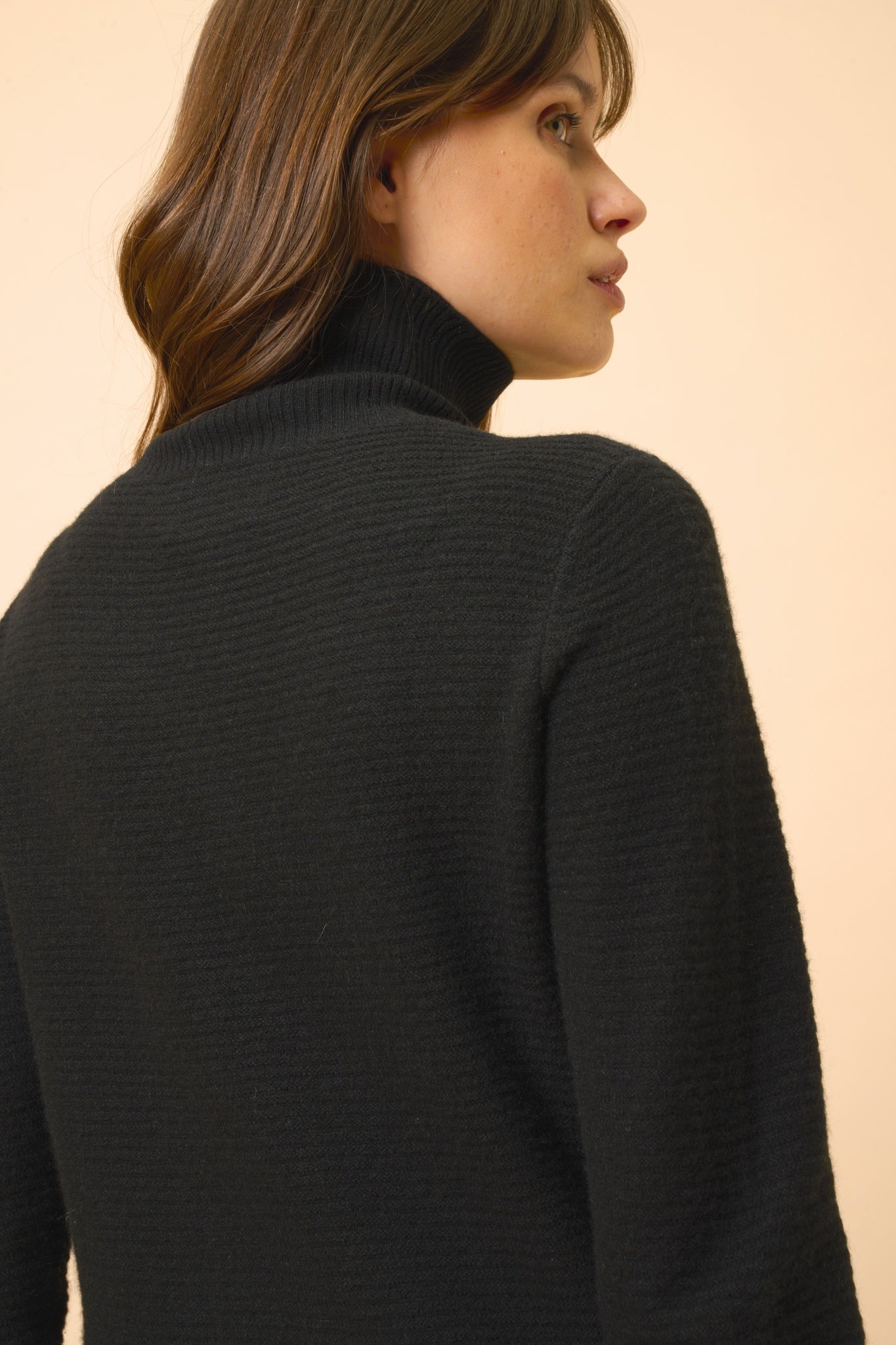 UDNY black turtleneck sweater