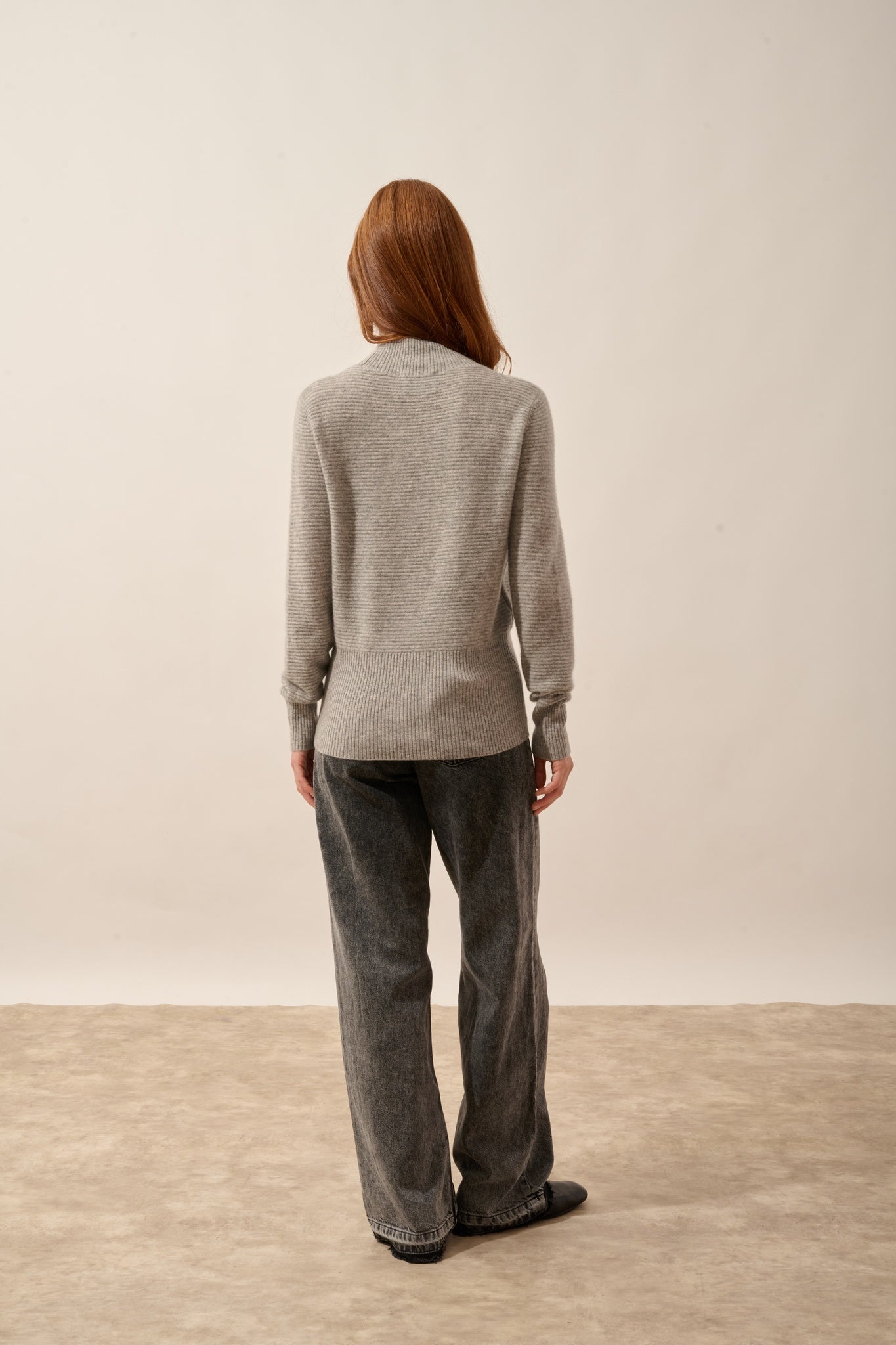 UDNY pull col roulé nuage chiné