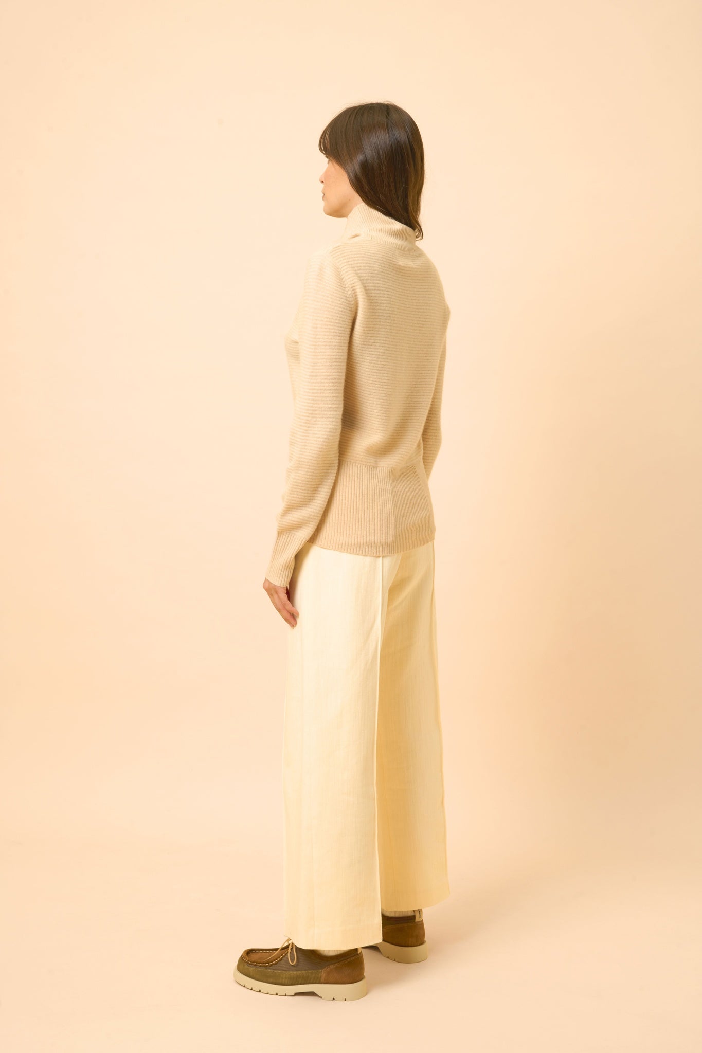 UDNY pull col roulé sable