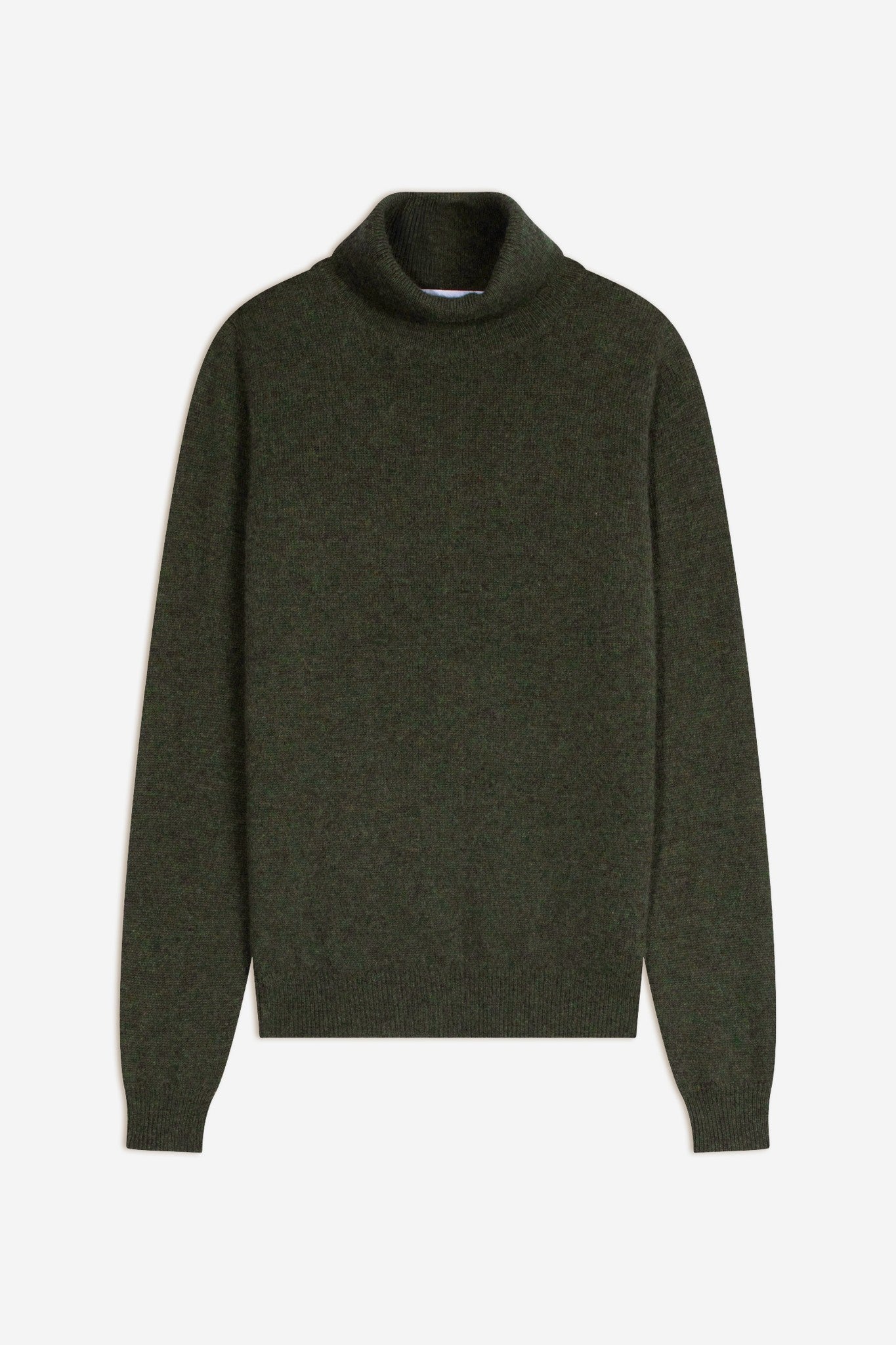 uliastai khaki heathered turtleneck sweater