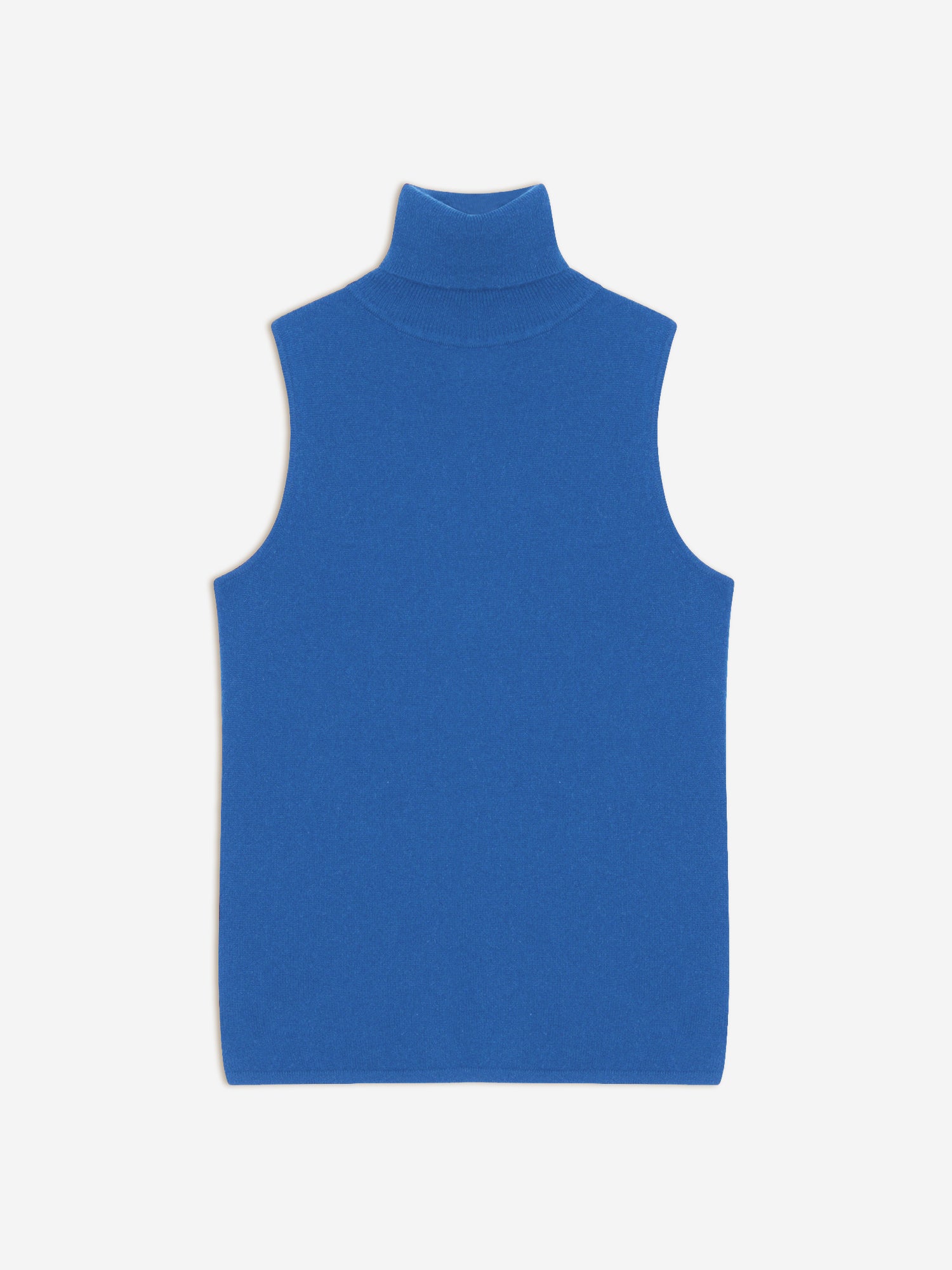 VIOLET pull col roulé bleu électrique