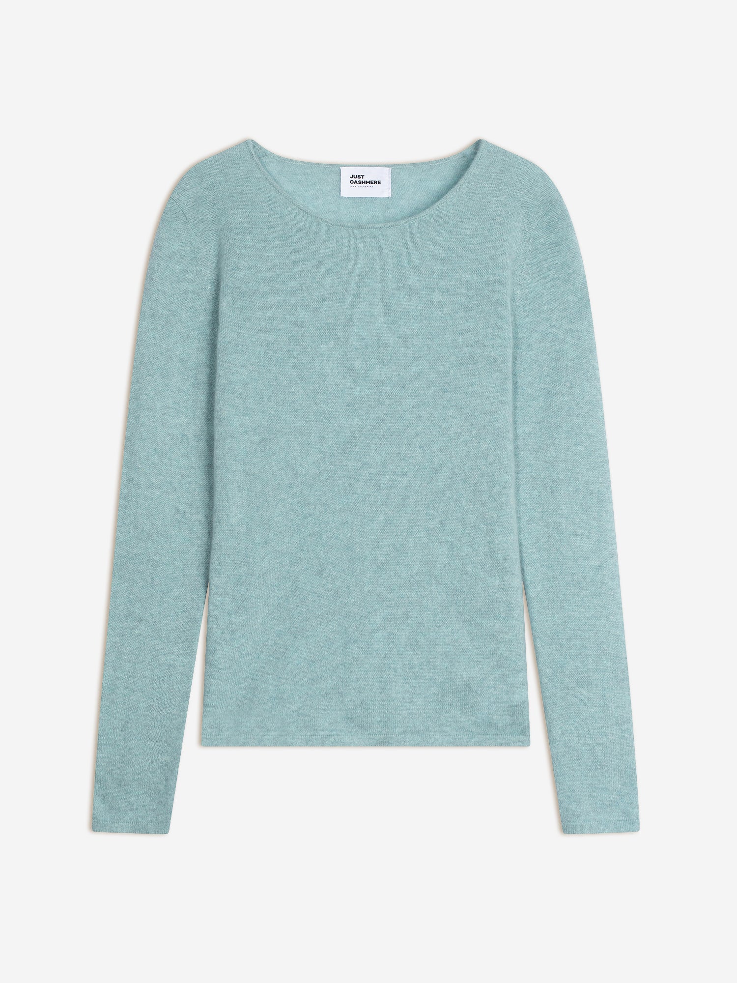 VIVIAN round-neck sweater aqua mottled