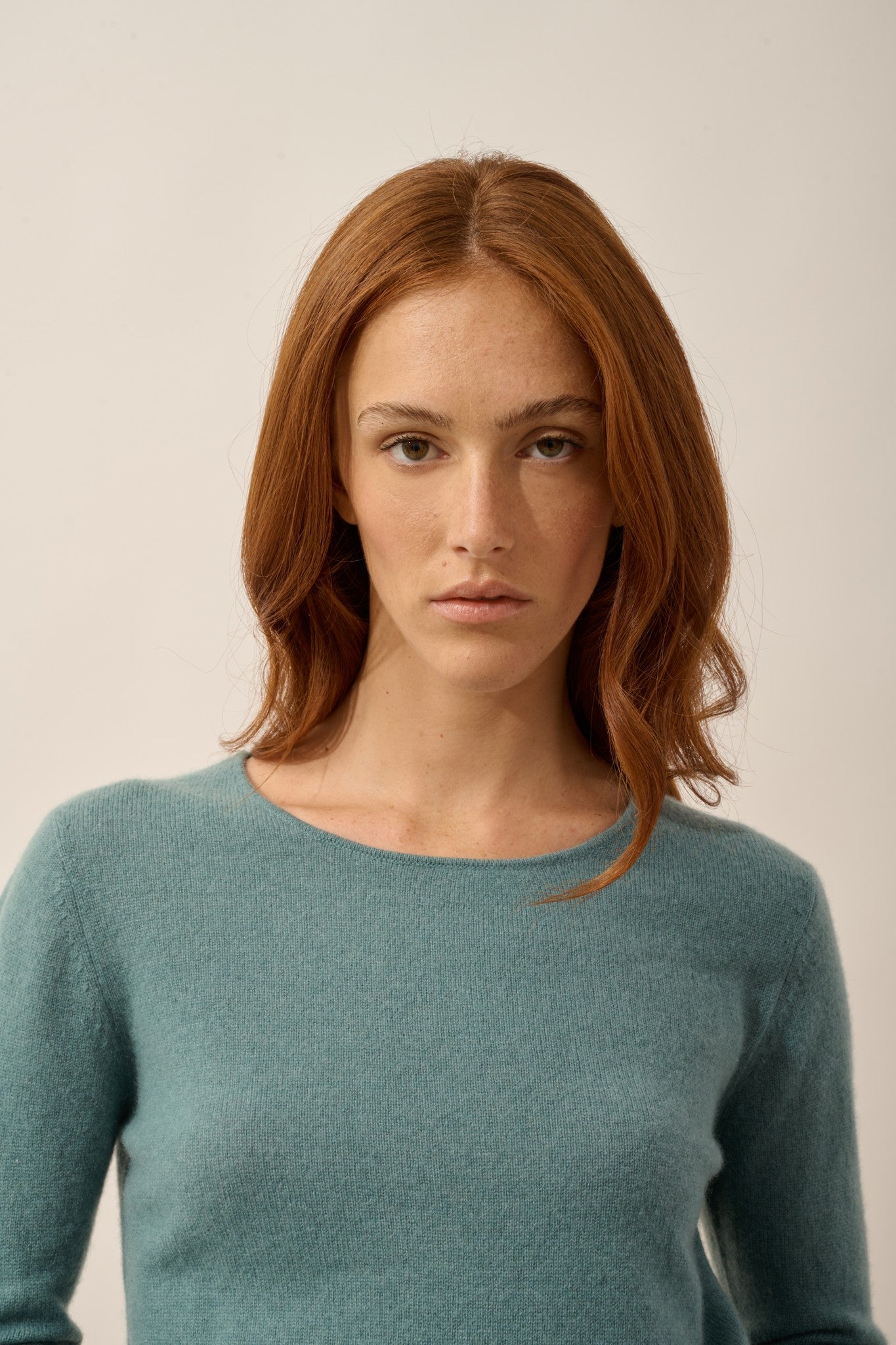 vivian pull col rond eucalyptus