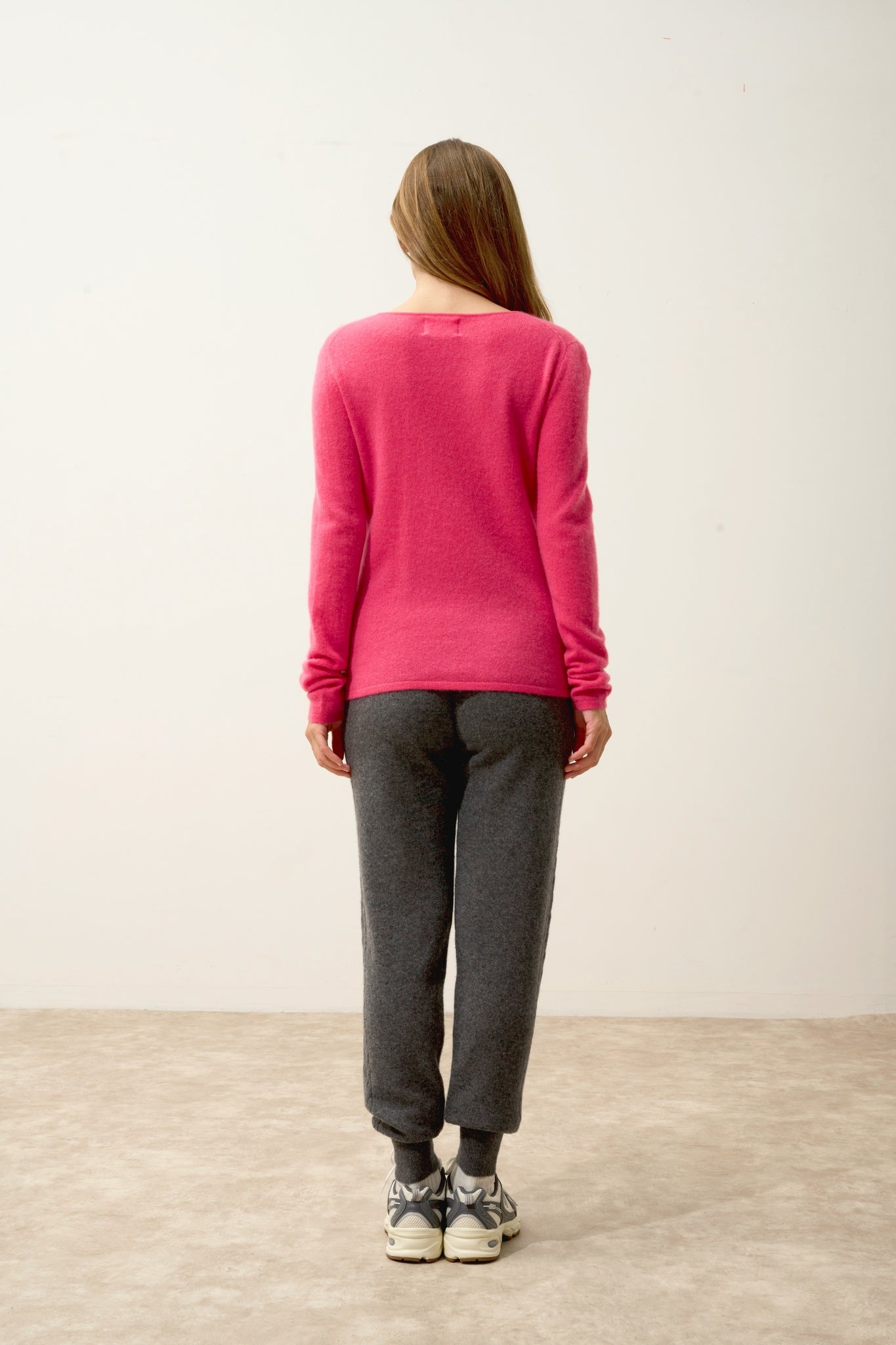 VIVIAN pull col rond fraise