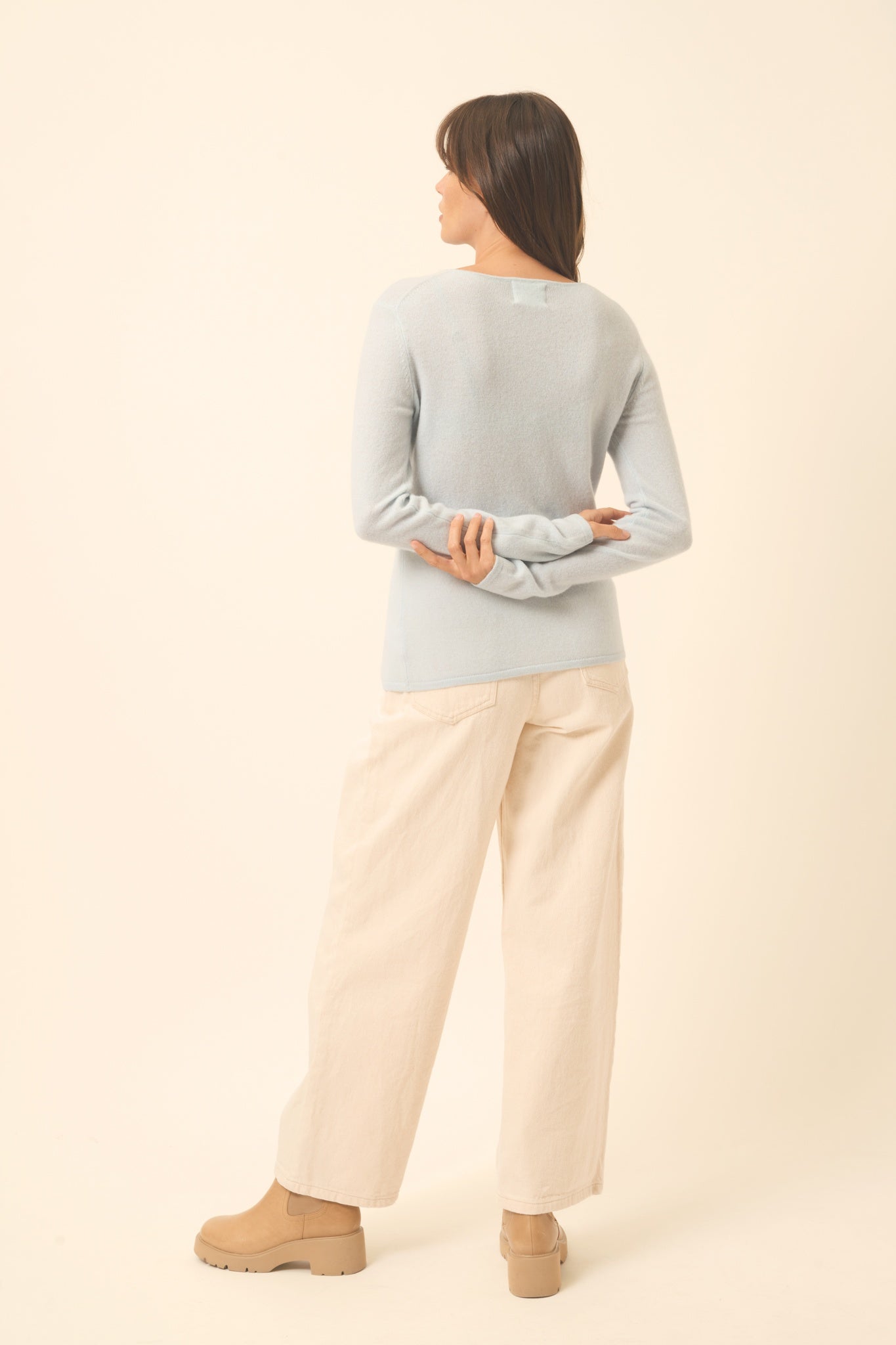 VIVIAN pull col rond givre