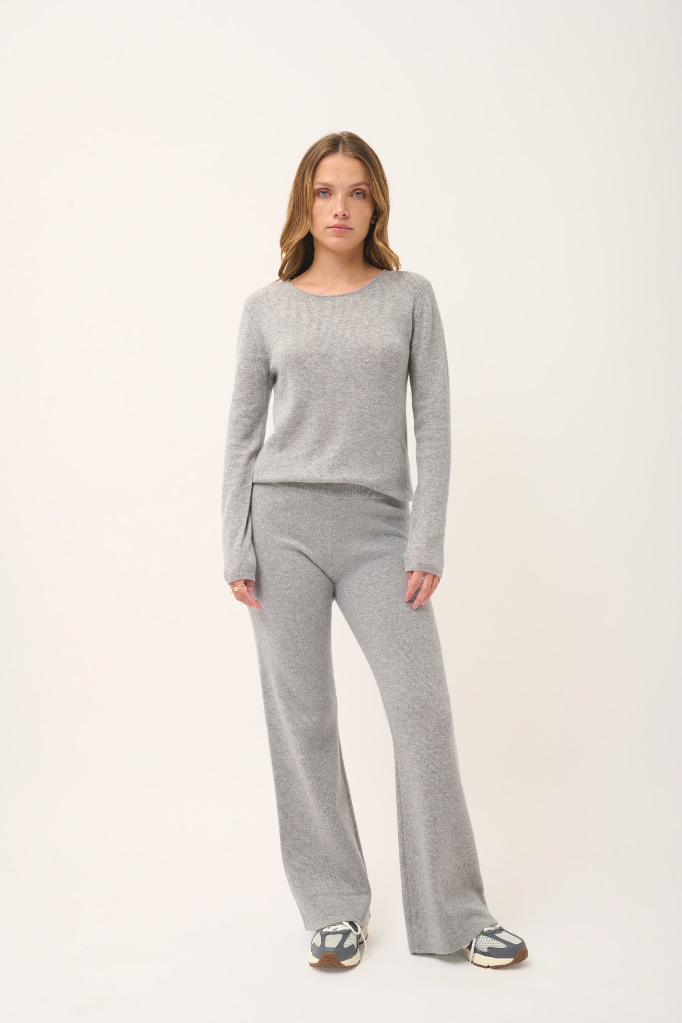 VIVIAN round-neck sweater nuage chiné