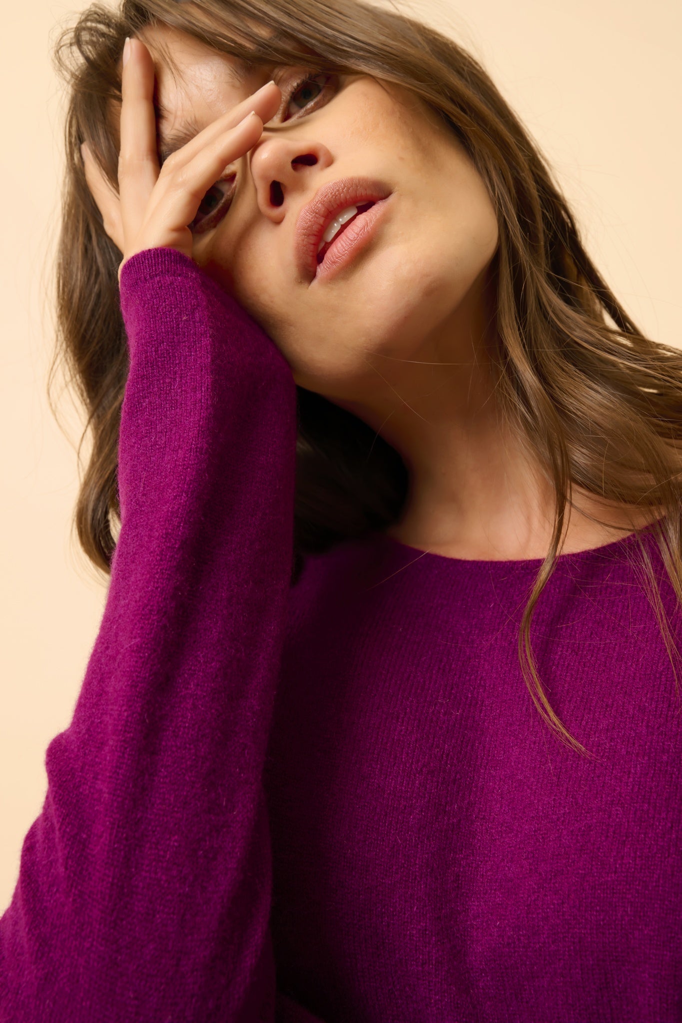 VIVIAN pull col rond prune