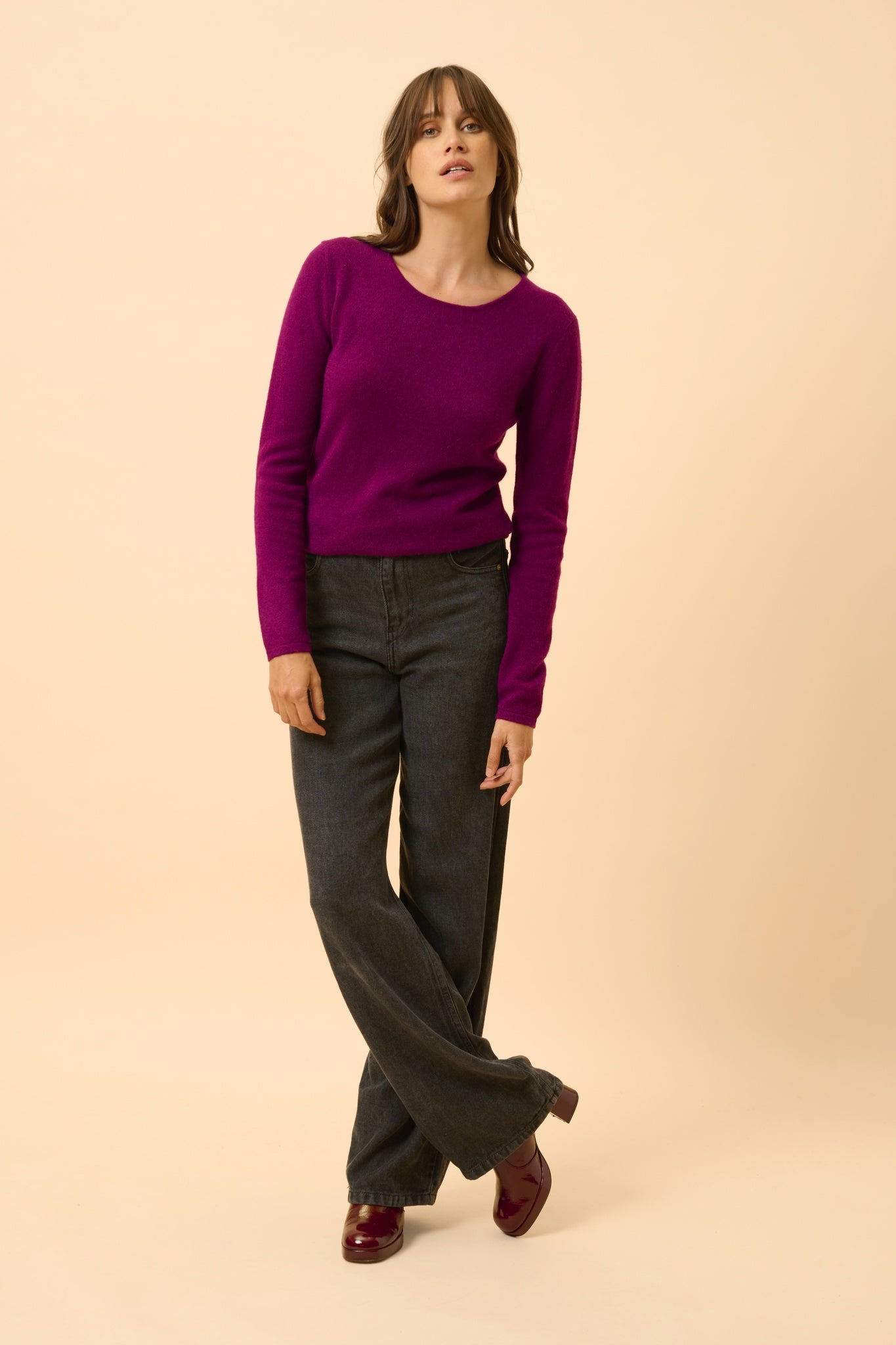 VIVIAN pull col rond prune