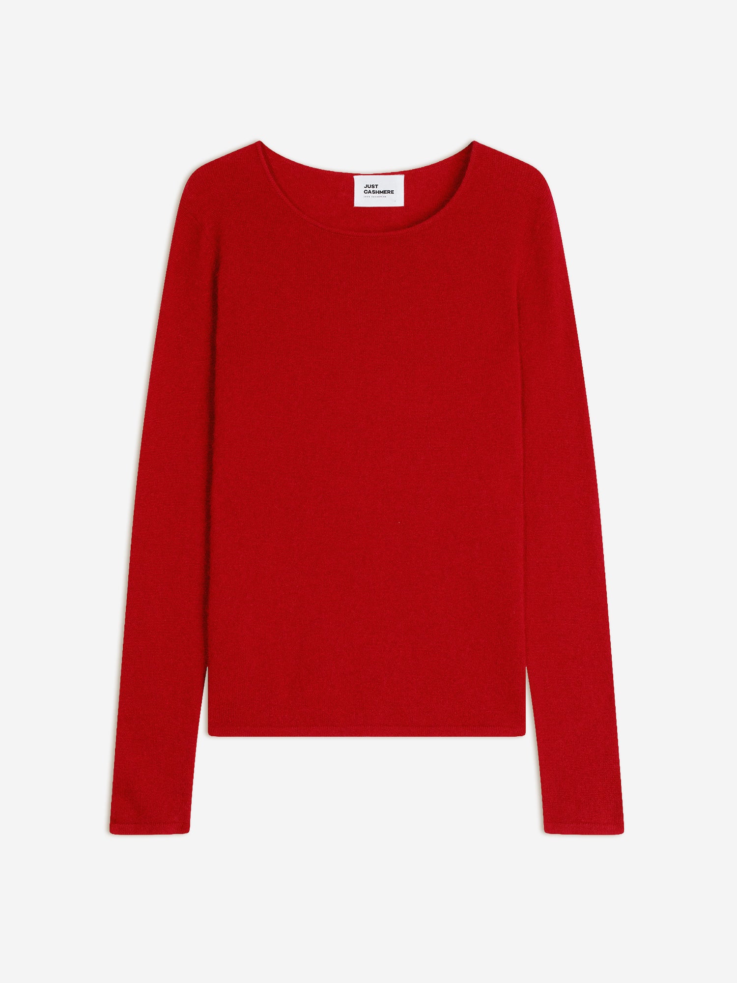 VIVIAN pull col rond rouge