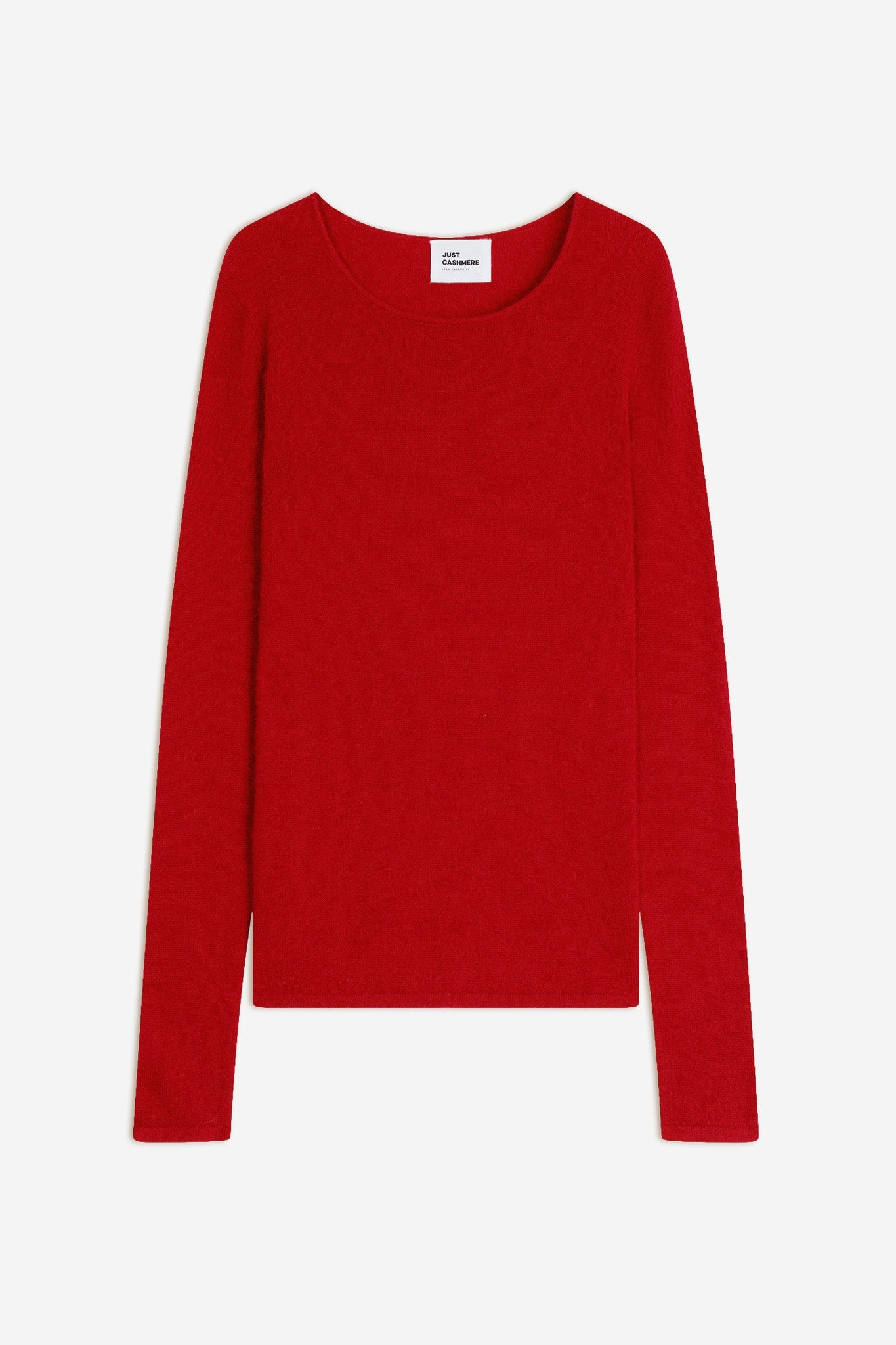 vivian pull col rond rouge