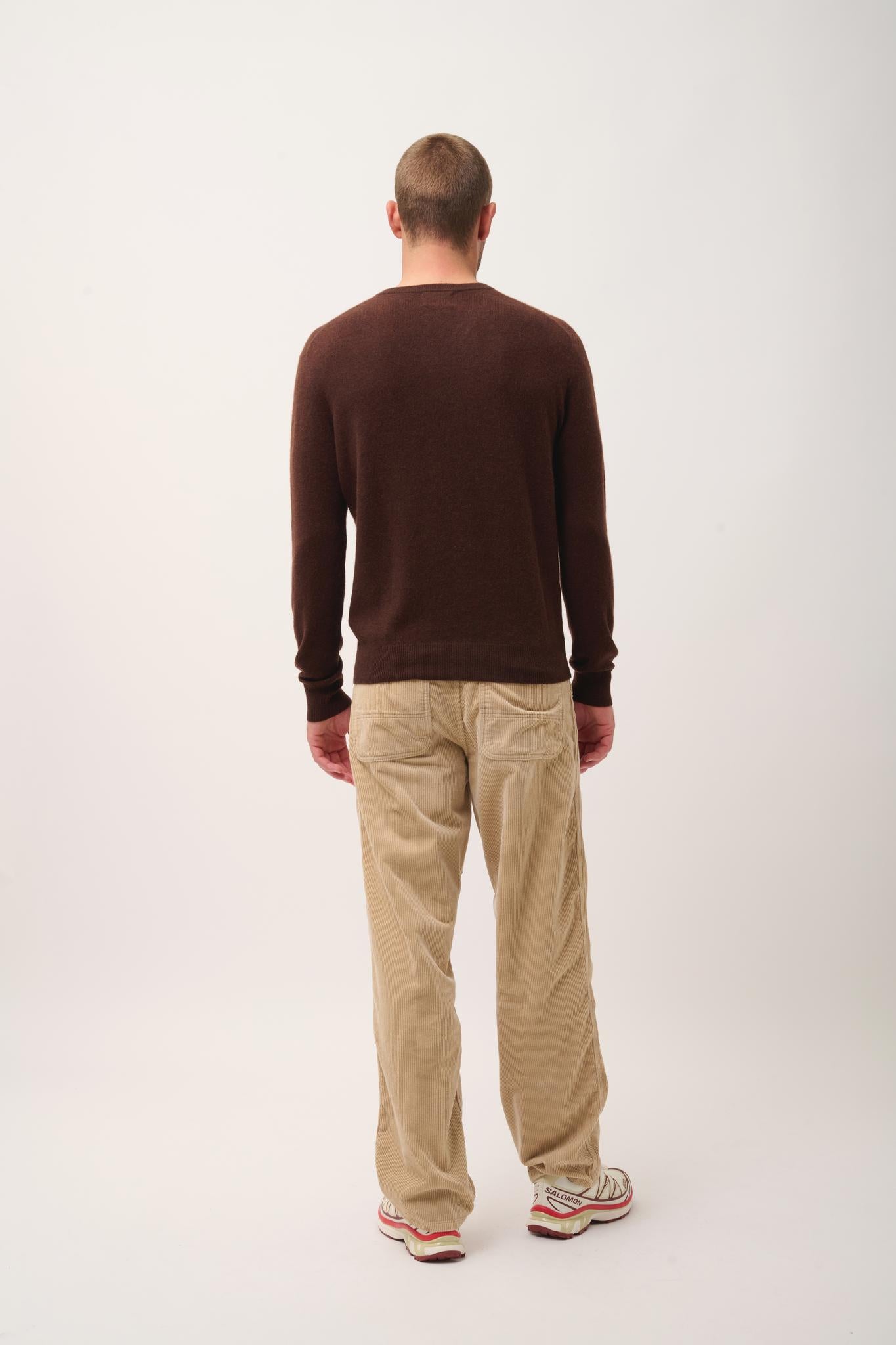 WALT coffee v-neck sweater