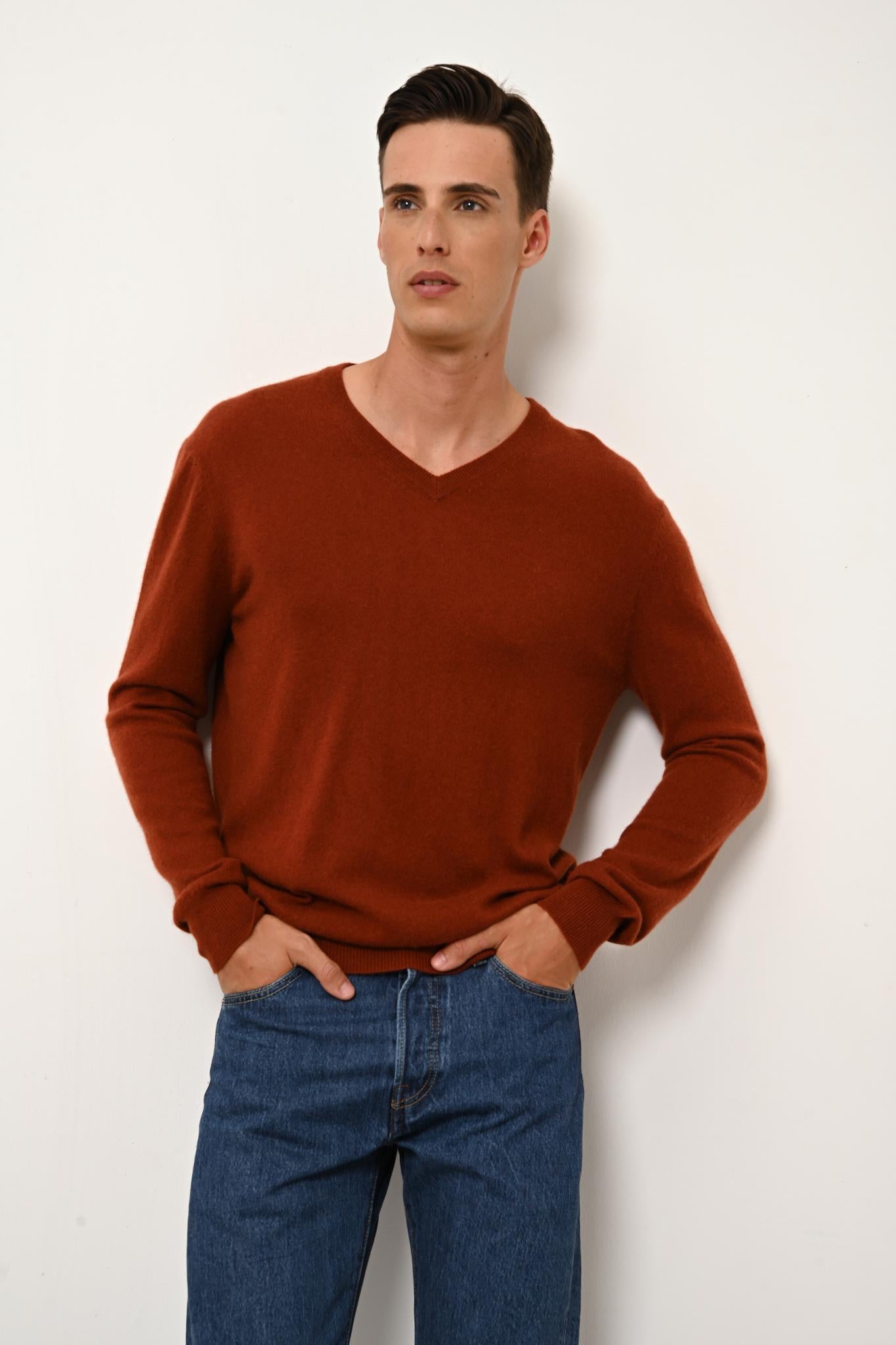 WALT v-neck sweater squirrel