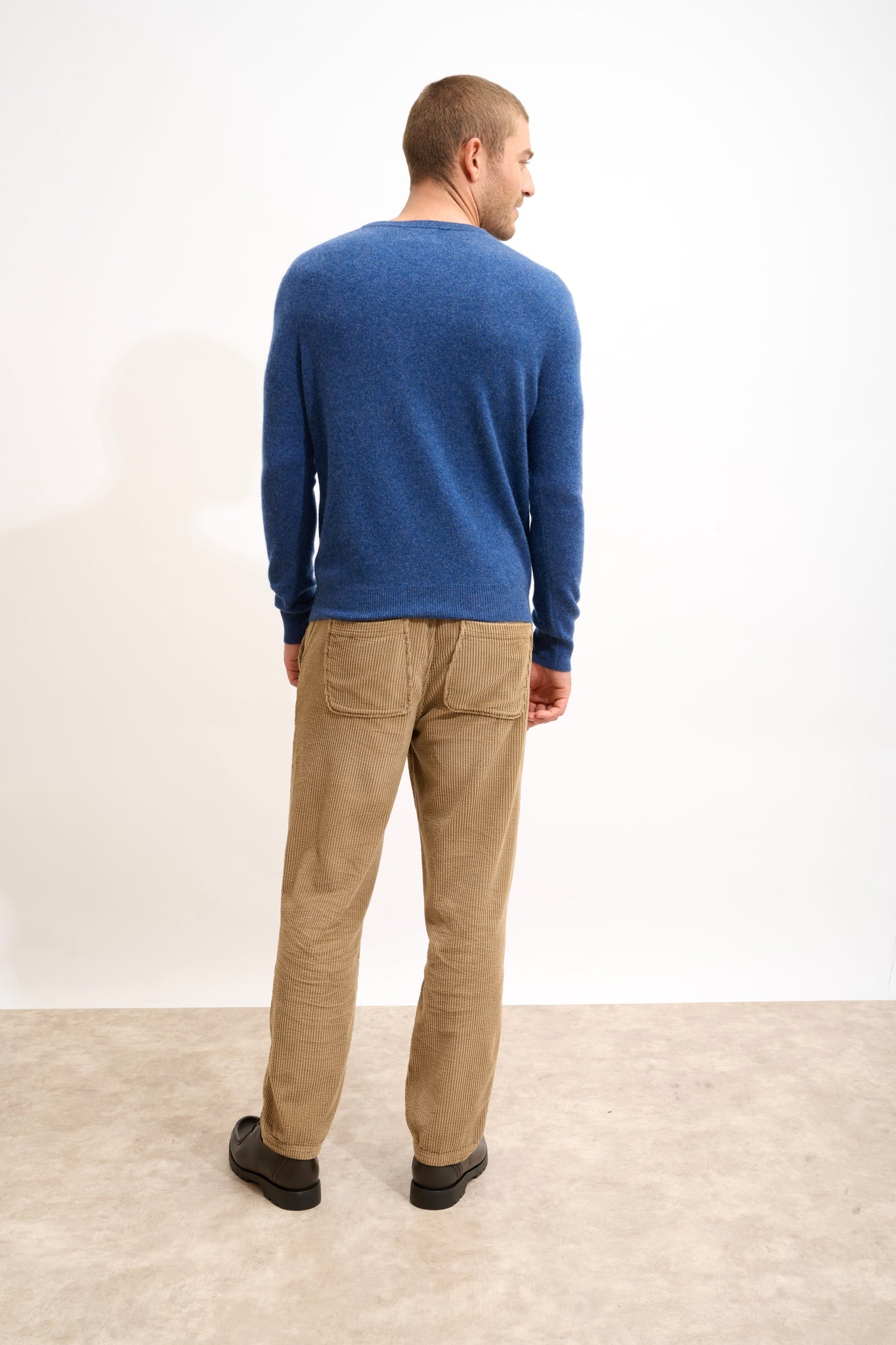 WALT pull col v ocean chiné