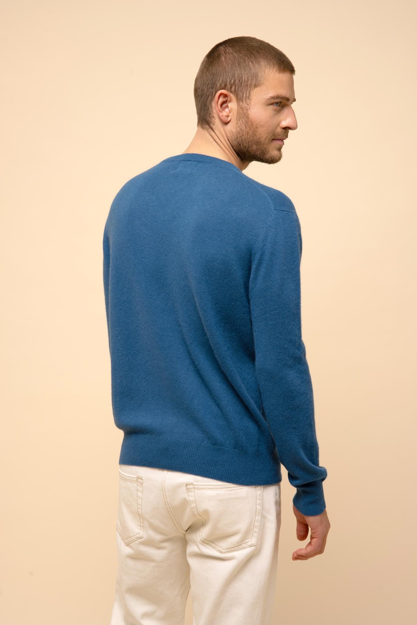 WALT peacock v-neck sweater