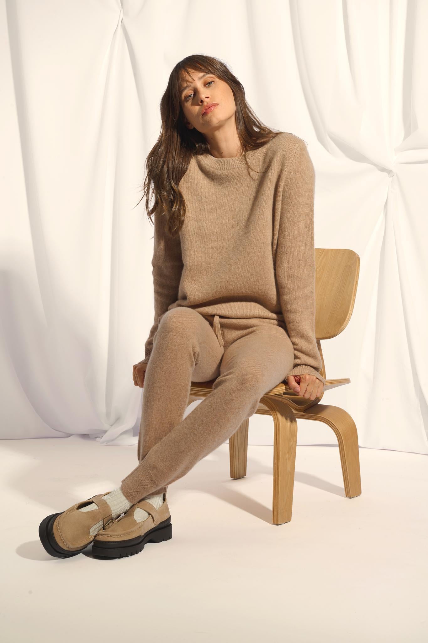WENDY camel mottled jogging suit