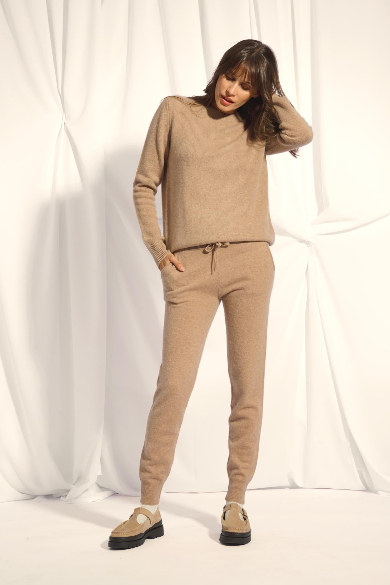 WENDY camel mottled jogging suit