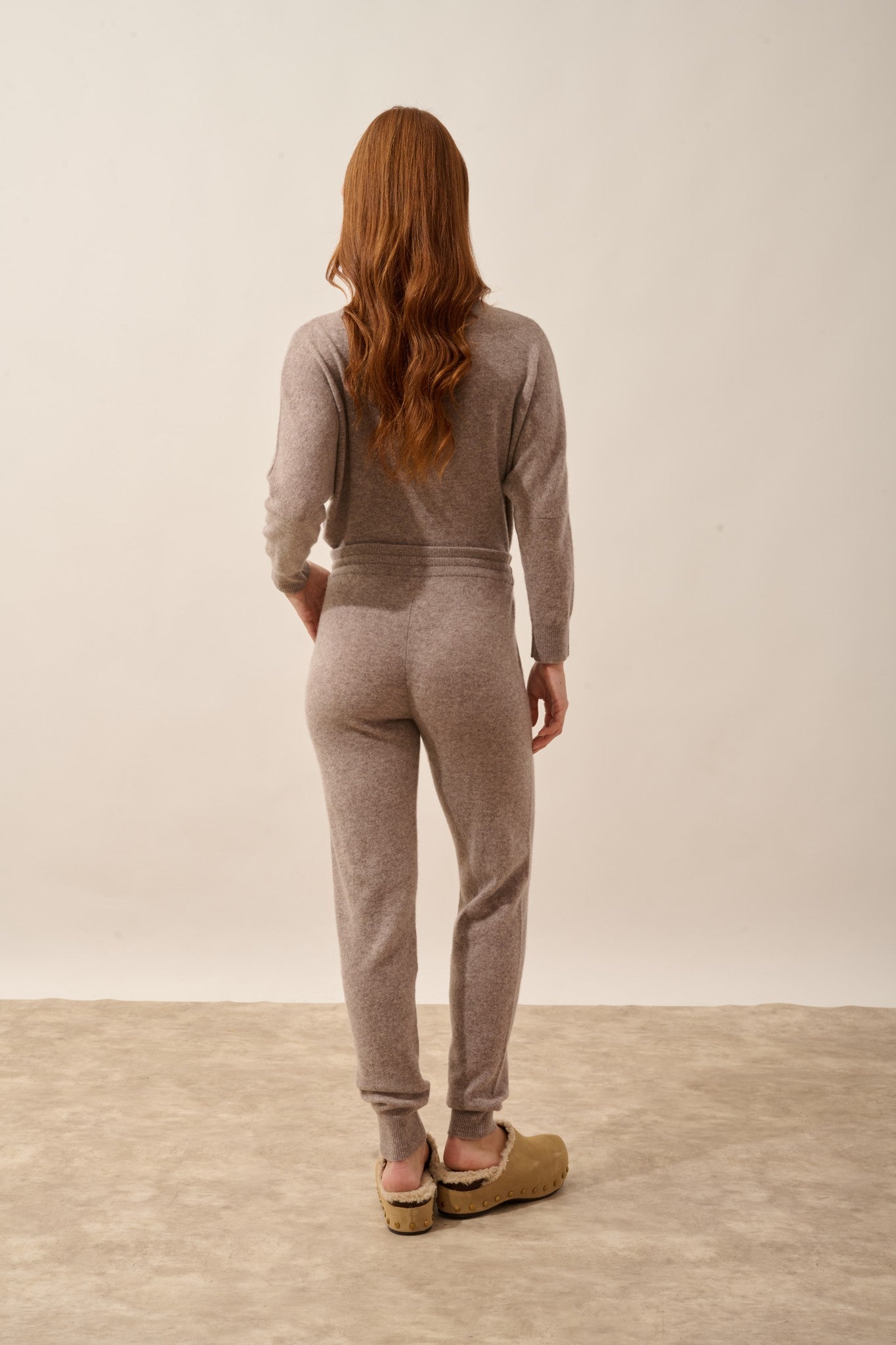 wendy jogging caribou chiné 100% cachemire