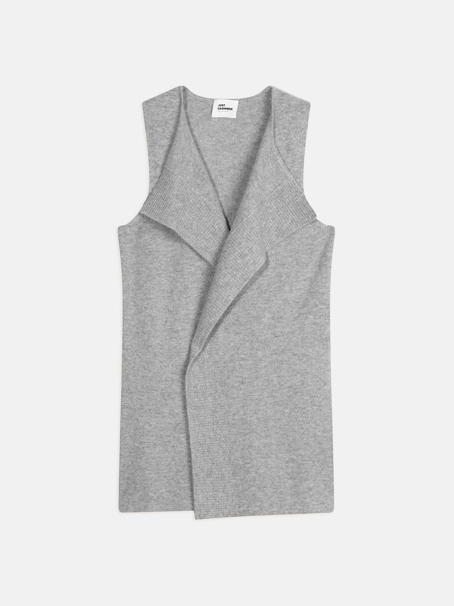 WISHAW gilet col rond nuage chiné