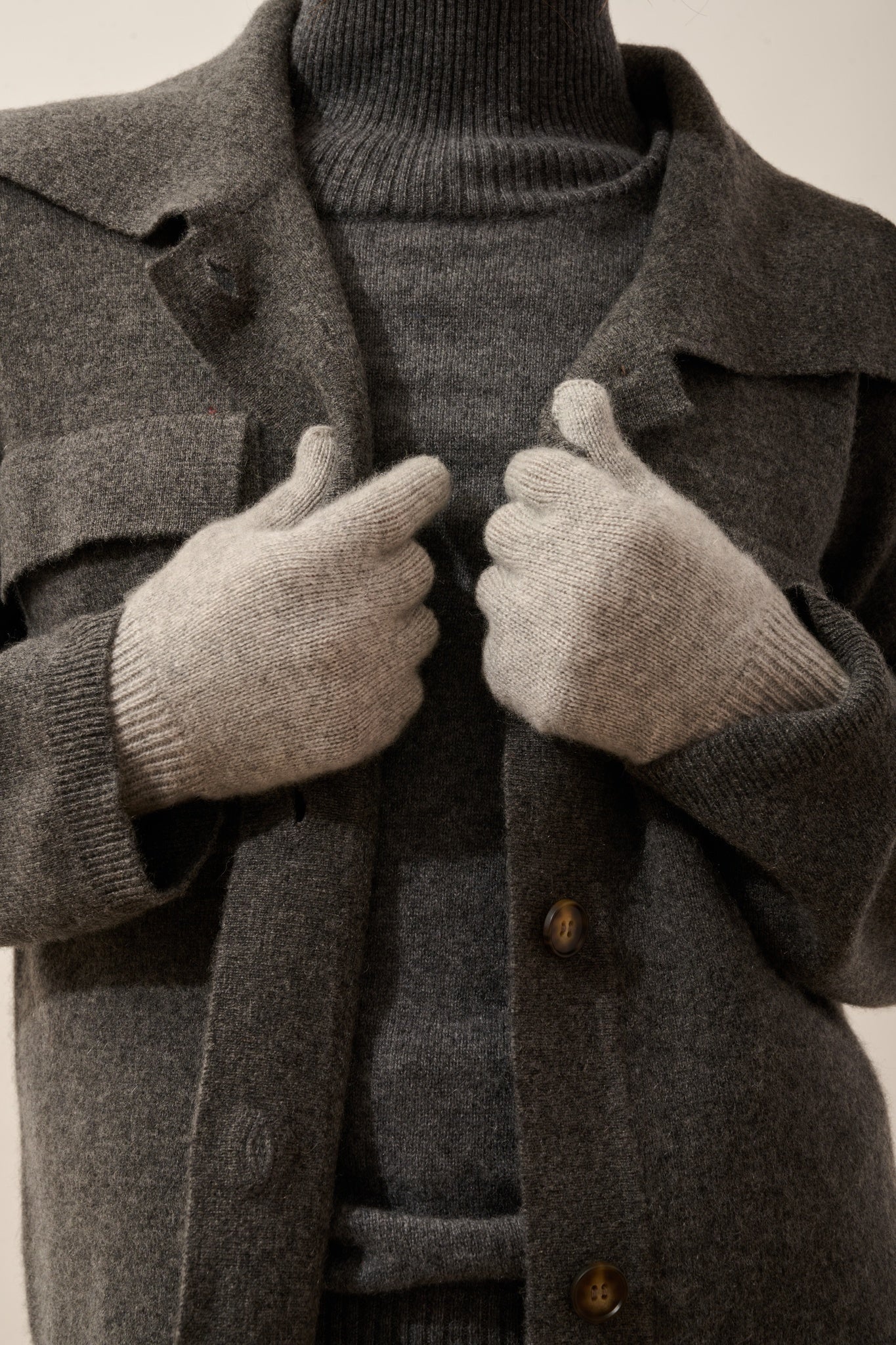 YANN gants 4 fils nuage chiné