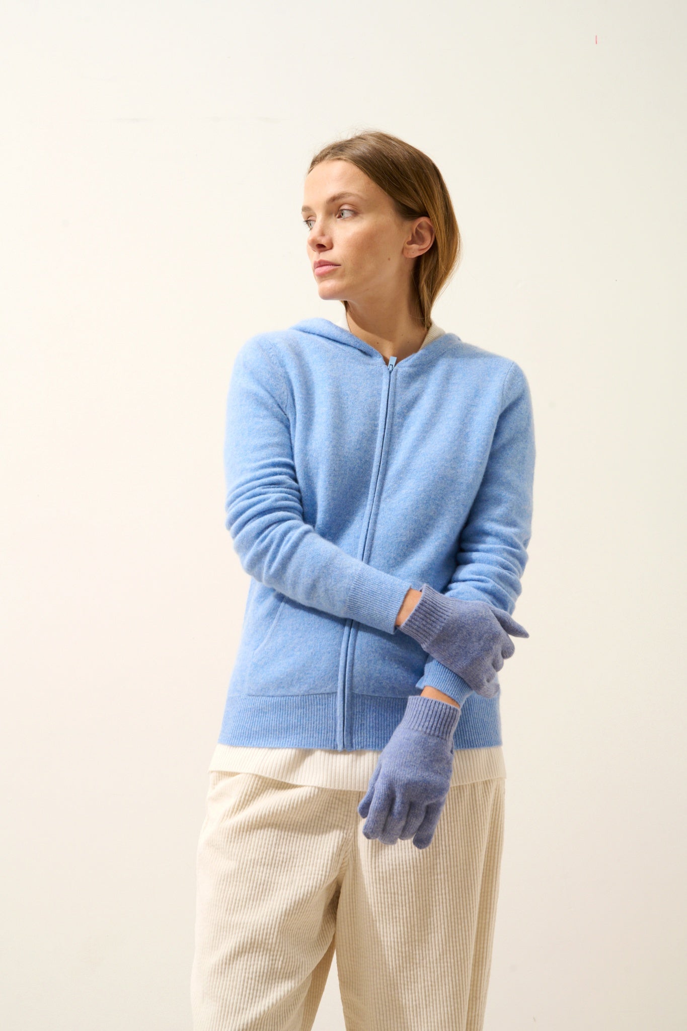 YANN gloves sky heather