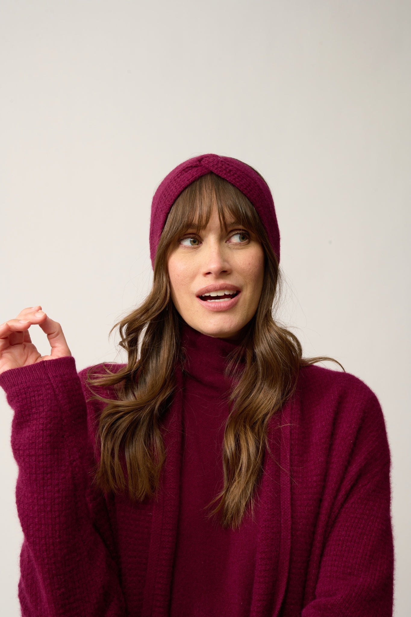 YLFA bandeau 8 fils bordeaux