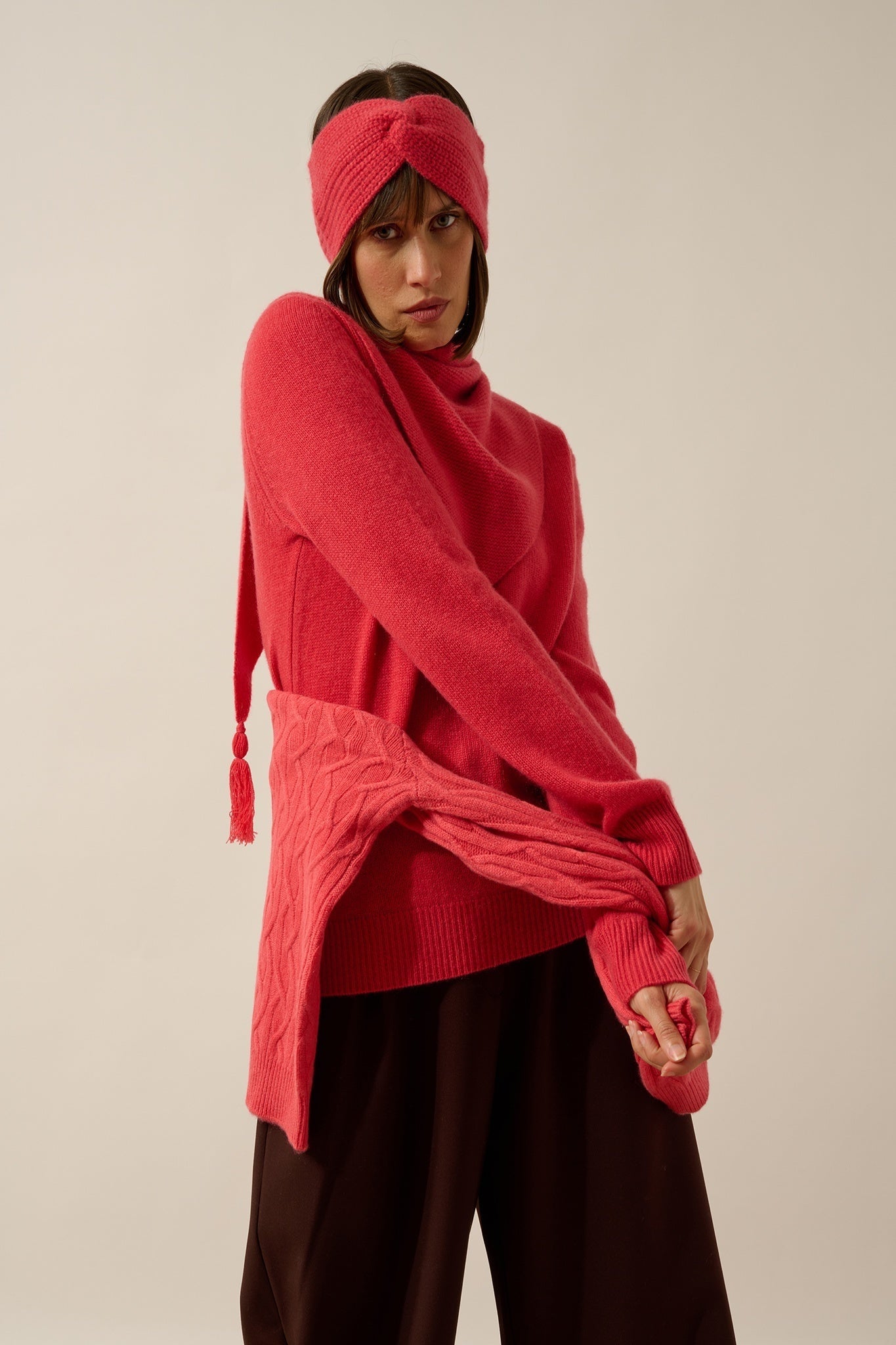 YLFA bandeau 8 fils corail