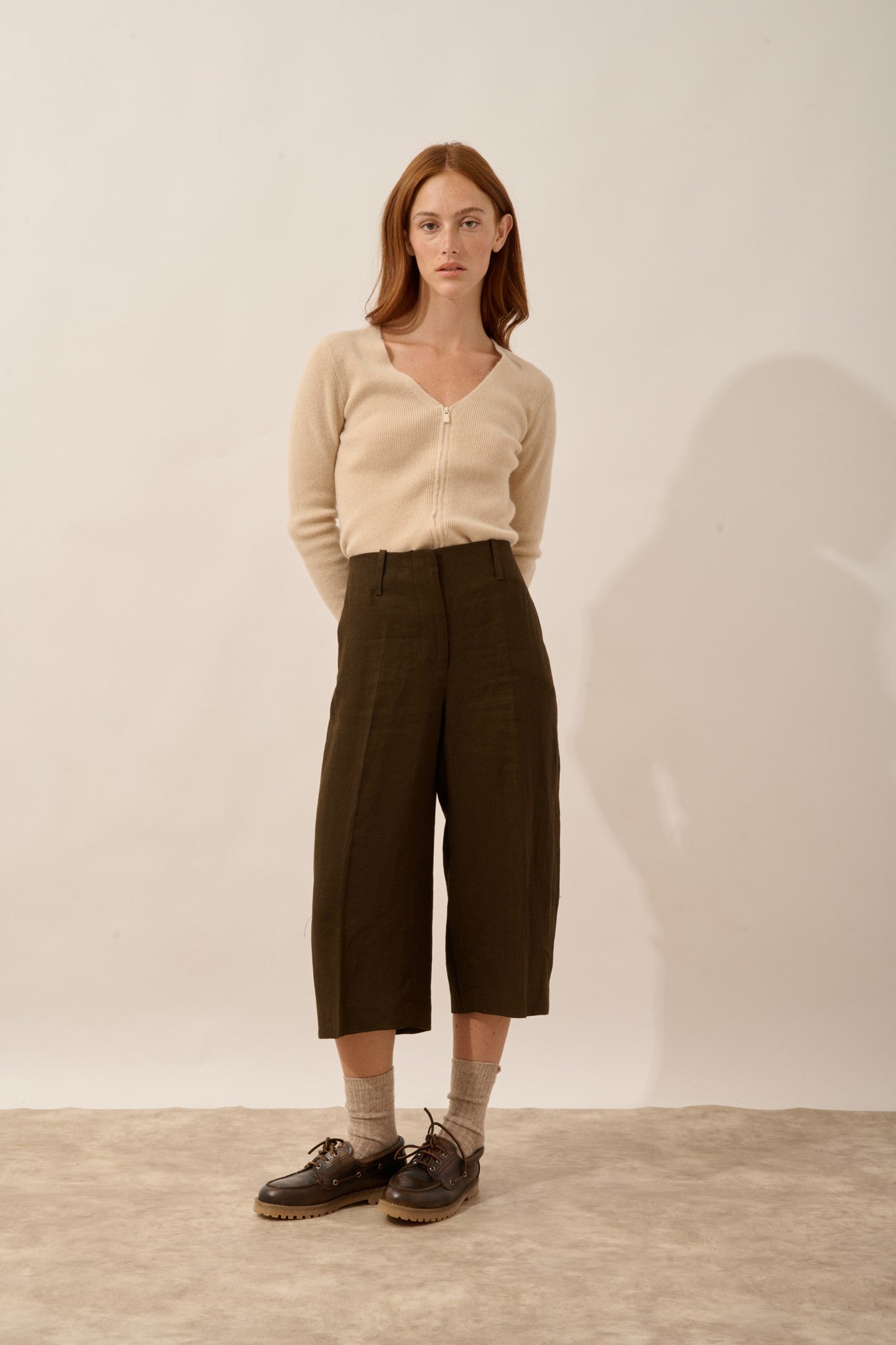 zion sand v-neck cardigan