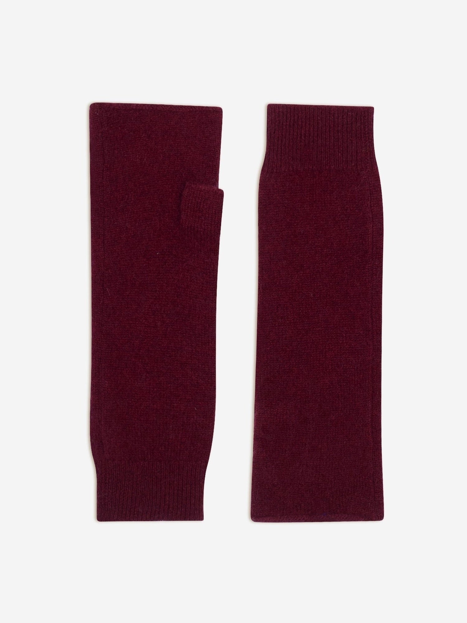 zoe burgundy mittens