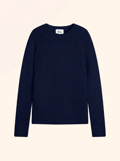 ASTRÉE Maglione Girocollo 6 Fili Blu Navy